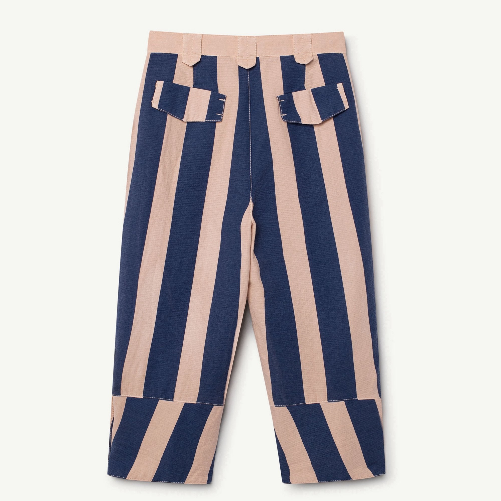 Boys & Girls Rose Blue Striped Cotton Trousers