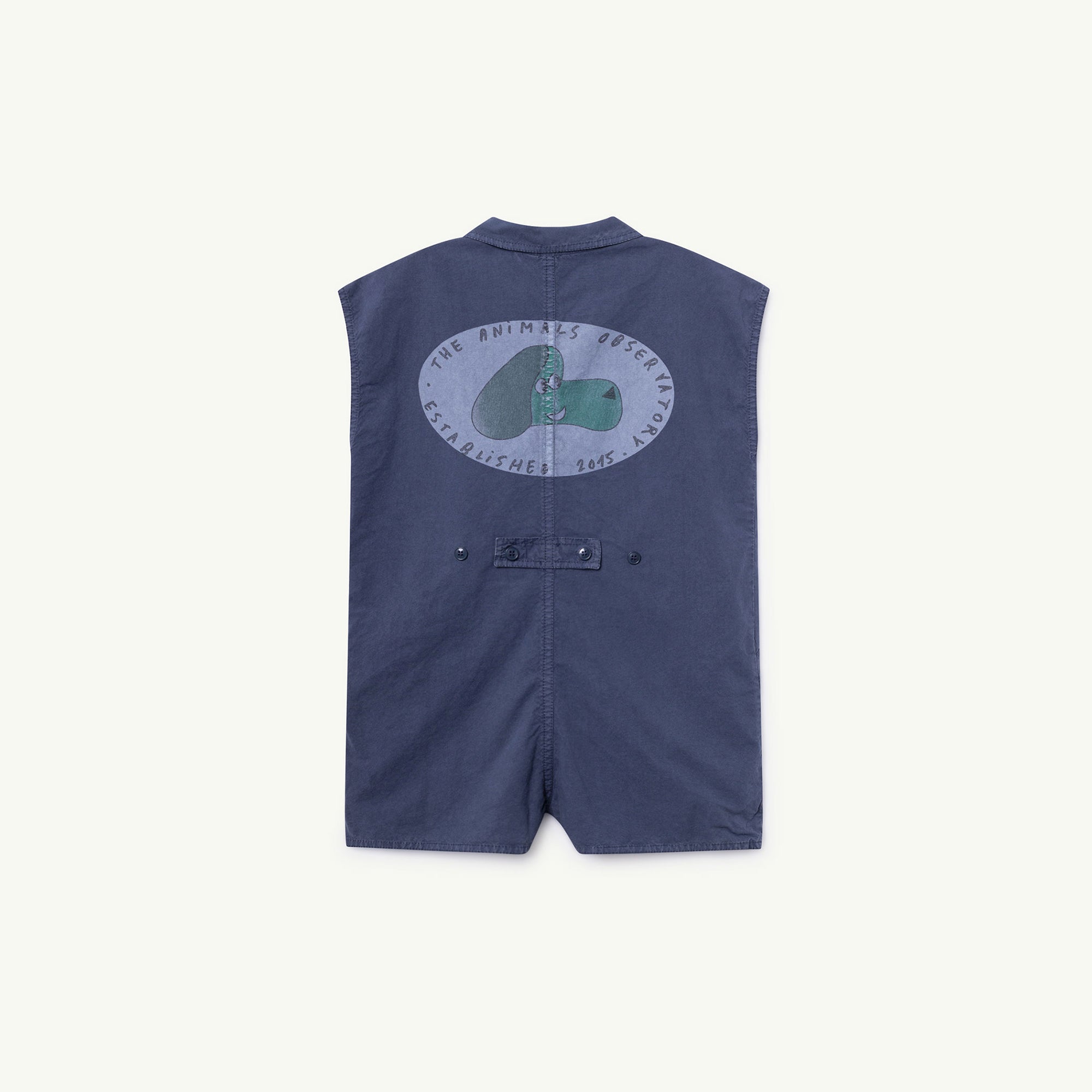 Boys & Girls Blue Dog Cotton Jumpsuit