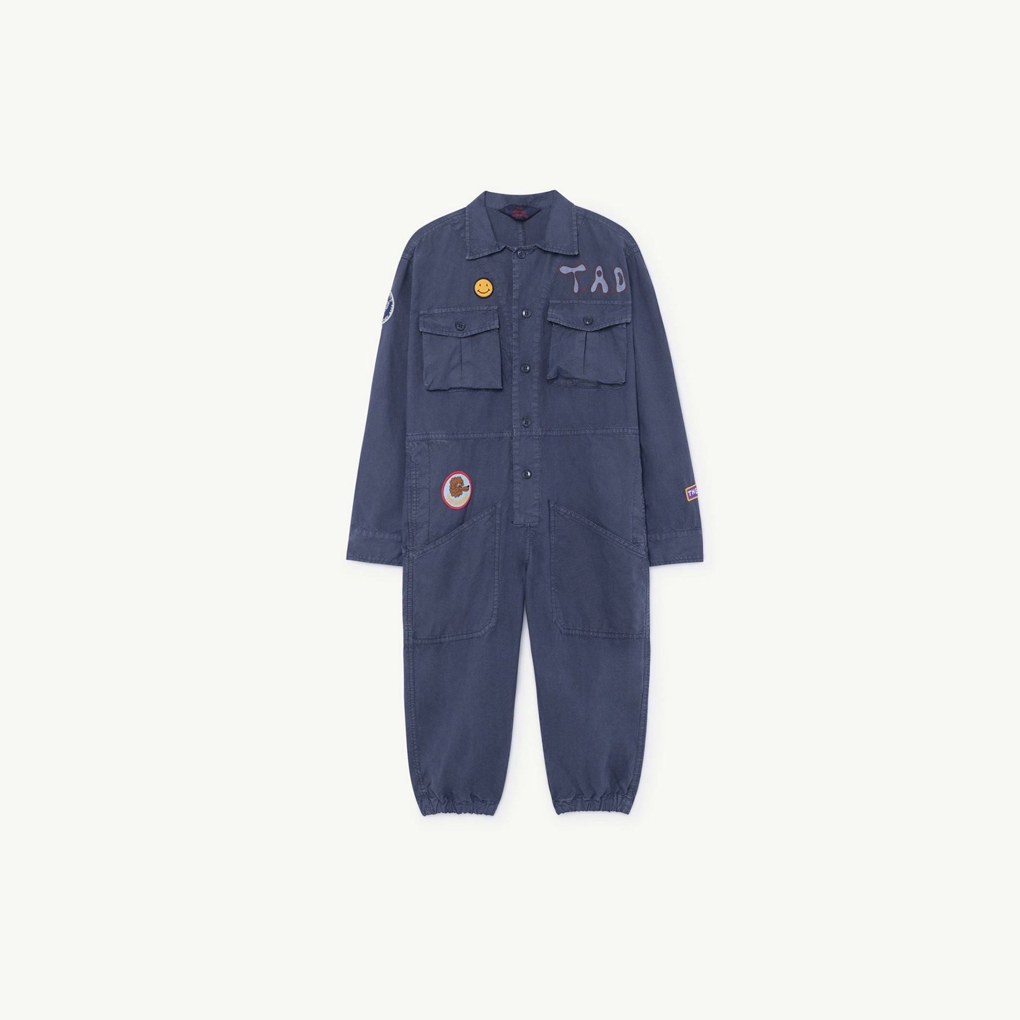 Boys & Girls Blue Cotton Jumpsuit