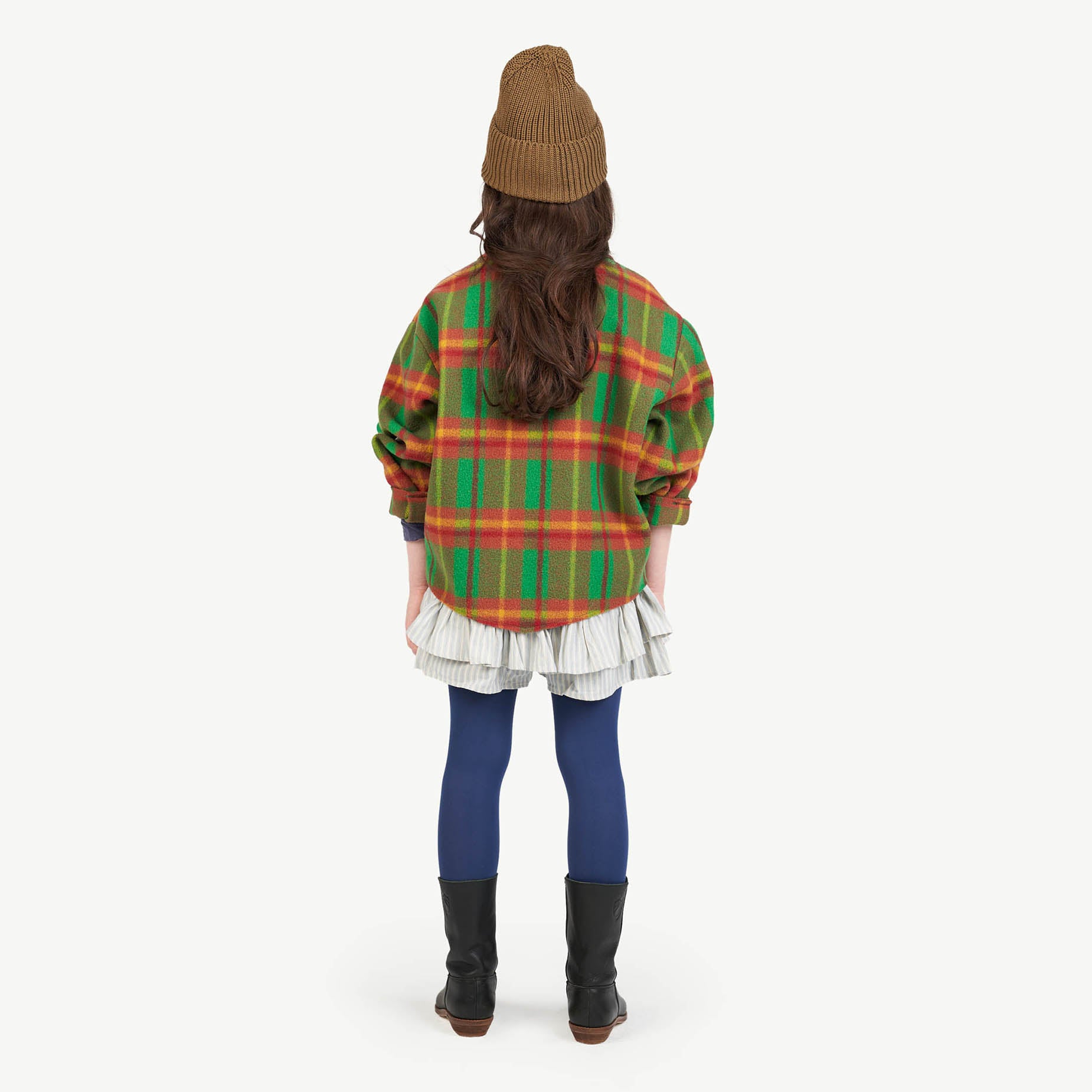Boys & Girls Dark Green Cotton Hat