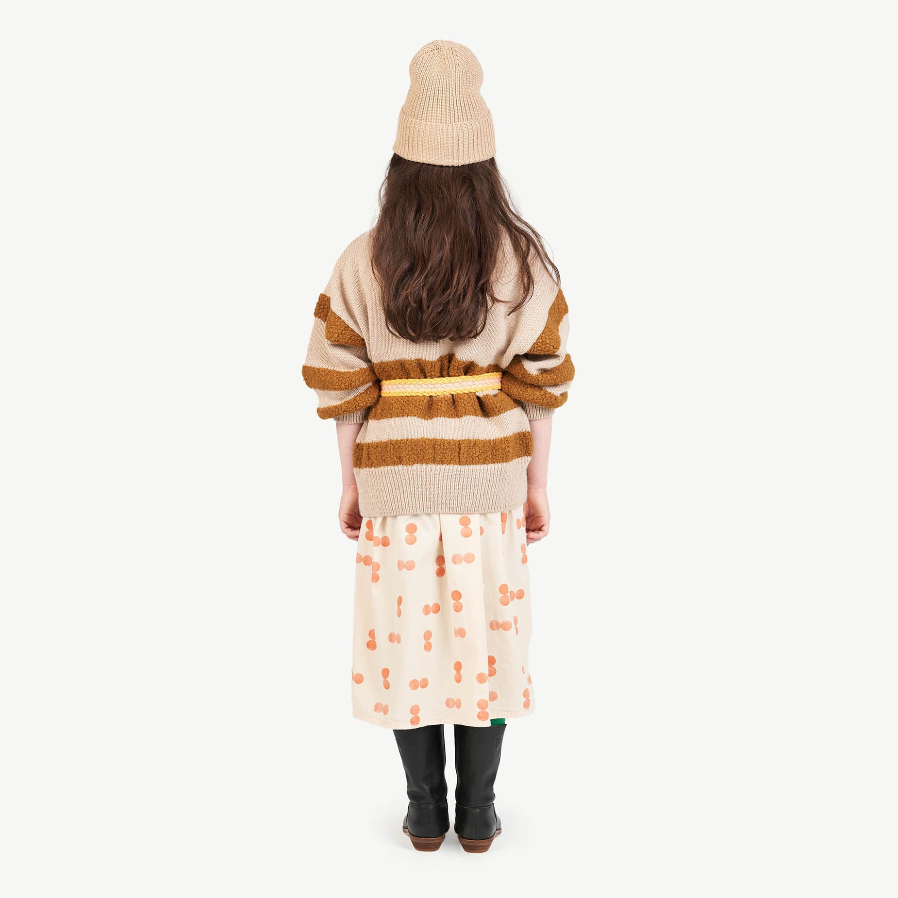 Boys & Girls Brown Cotton Hat