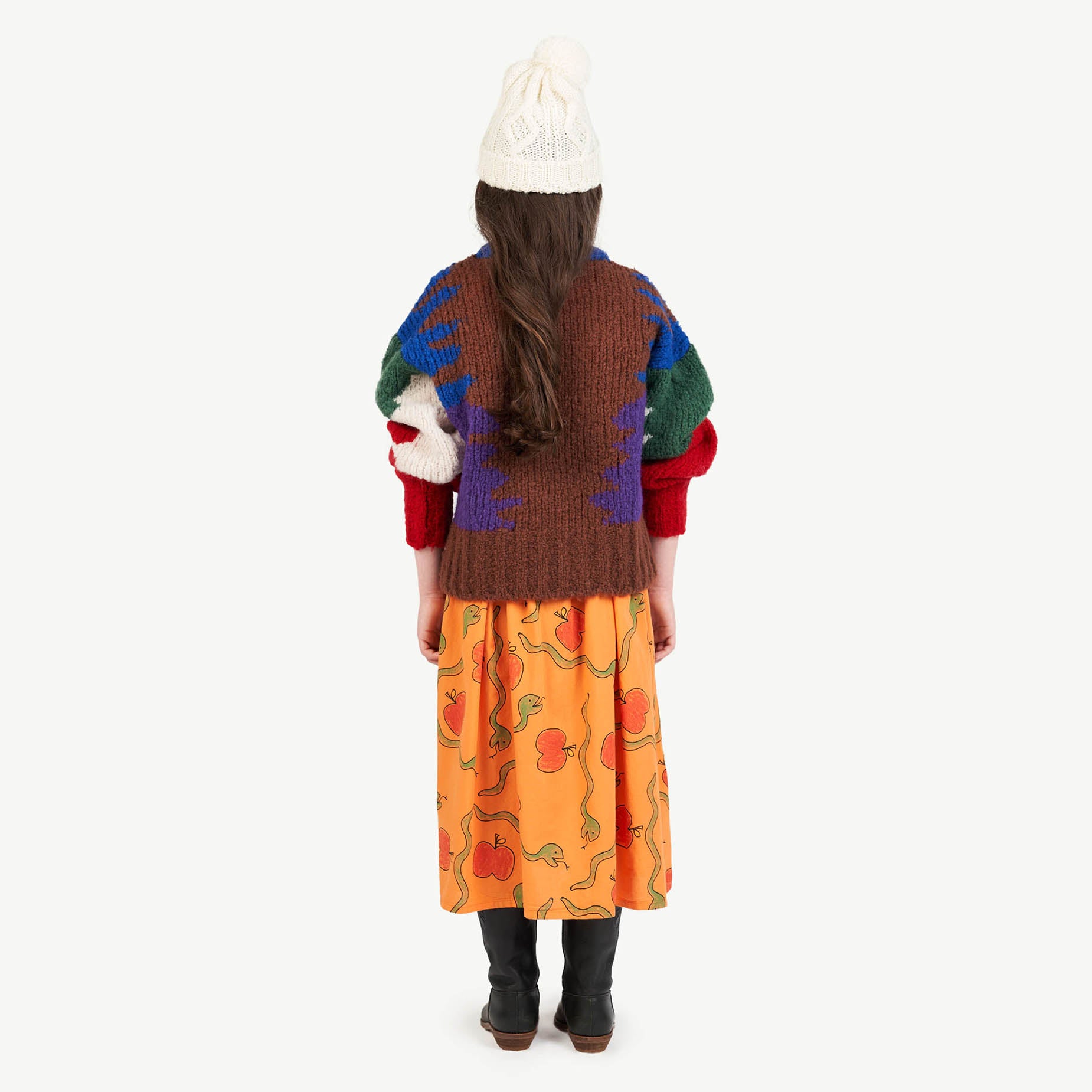 Boys & Girls White Wool Hat