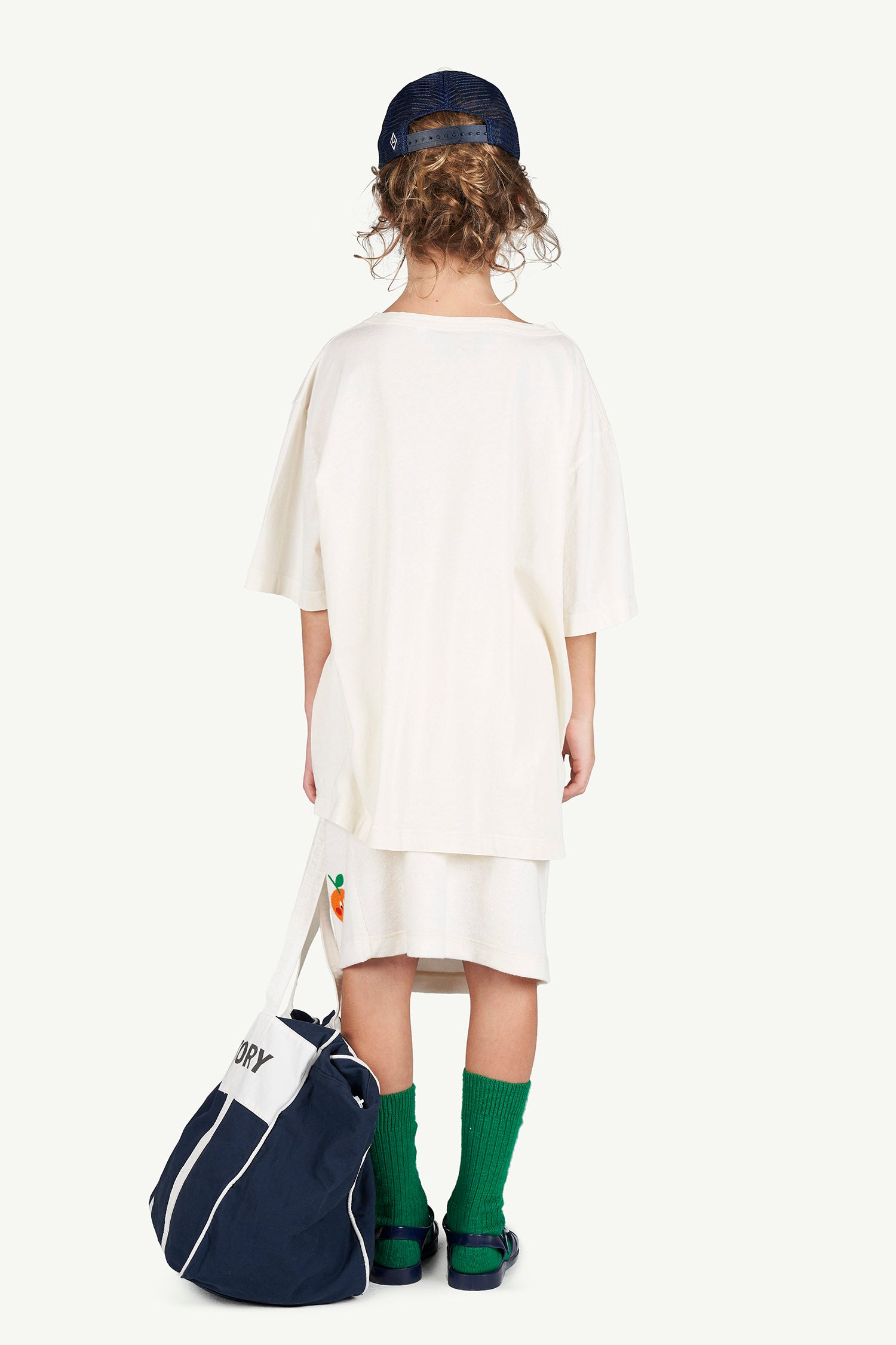 Boys & Girls White Logo Cotton T-shirt