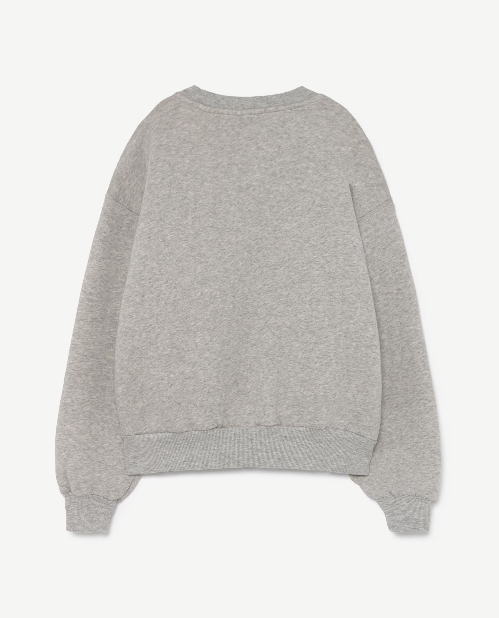 Boys & Girls Grey Dog Print Cotton Sweatshirt