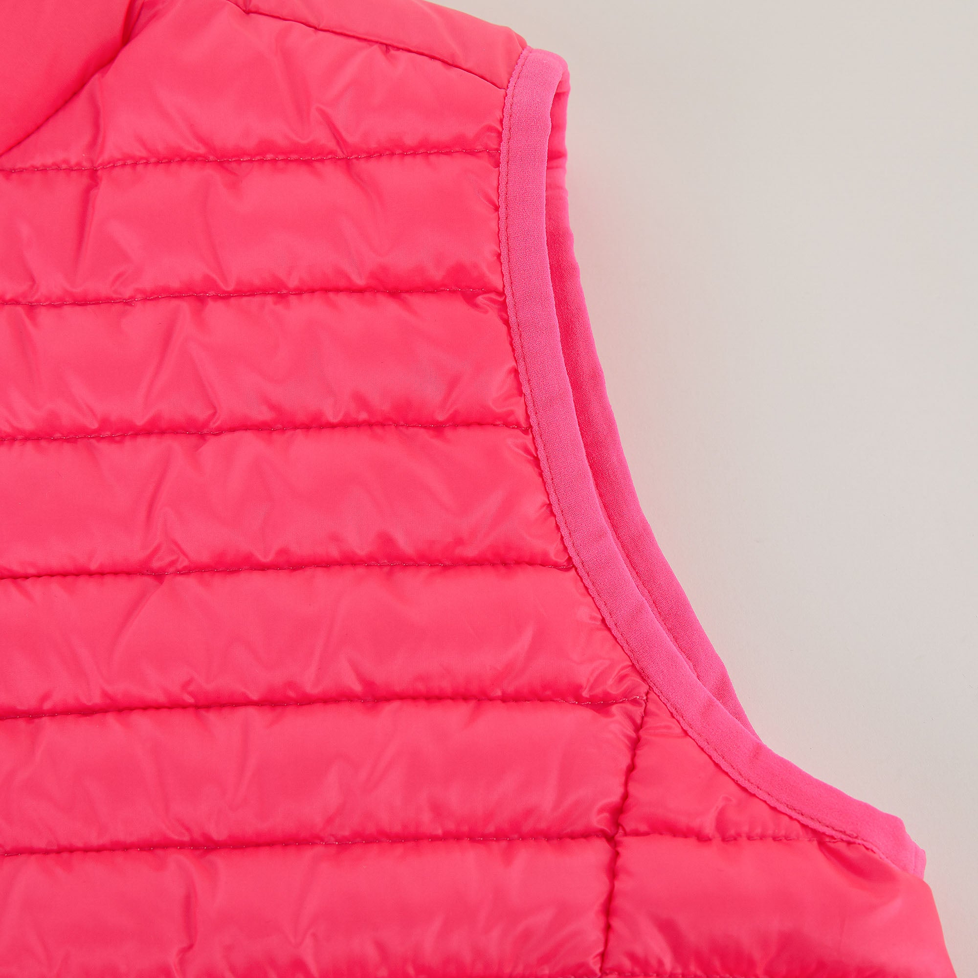 Boys & Girls Fluo Pink Padded Gilet