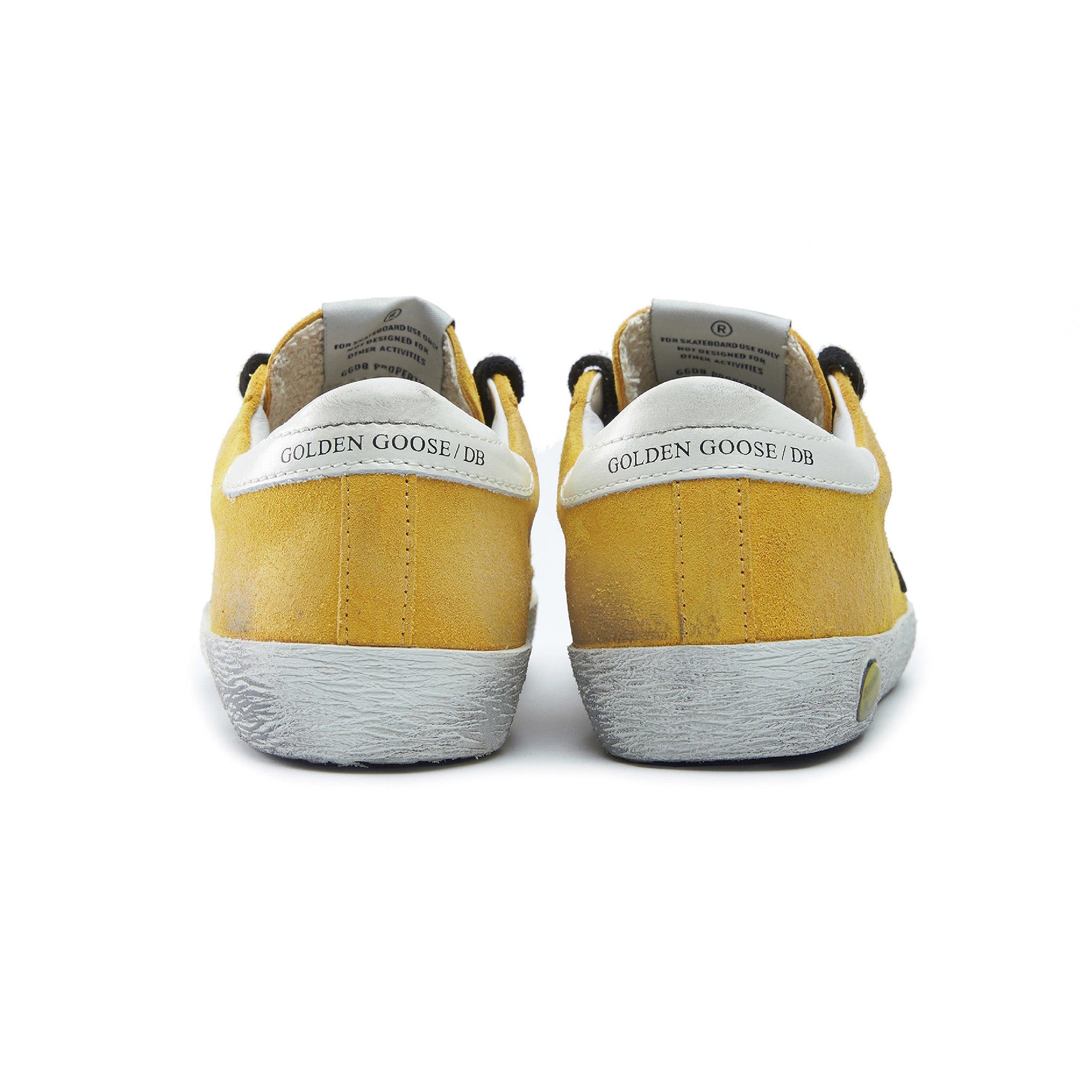 Baby Boys & Girls Yellow & Black Star Leather Shoes