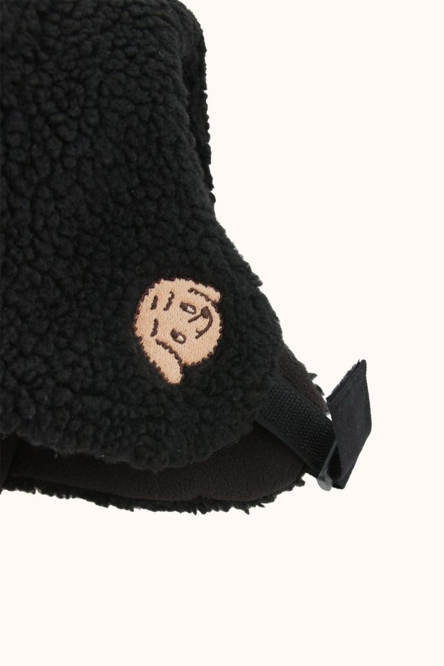 Boys & Girls Black Dog Sherpa Chapka