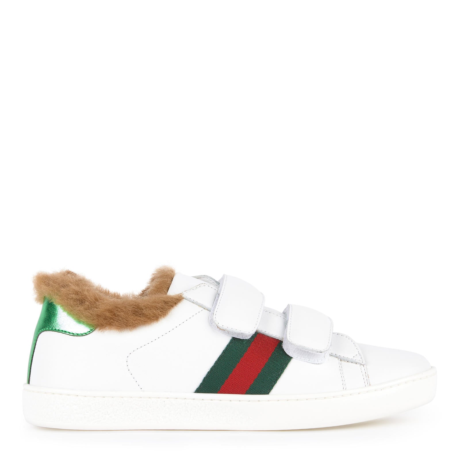 Baby Girls White Leather Trainers