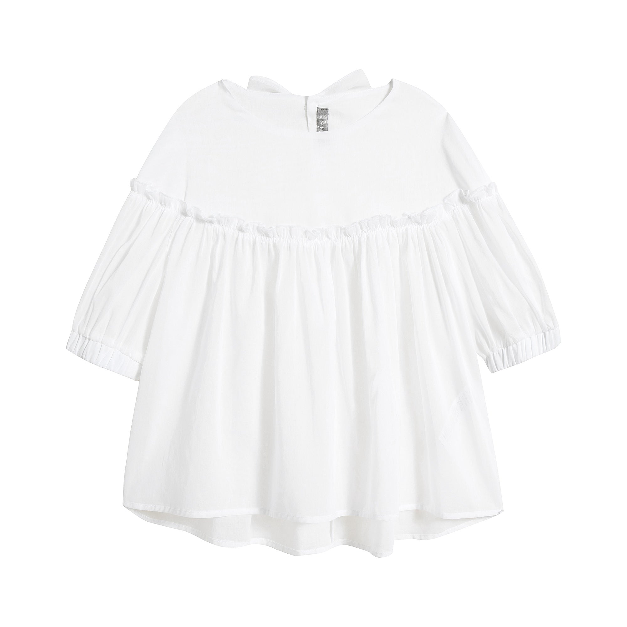 Chemises blanches en coton pour filles