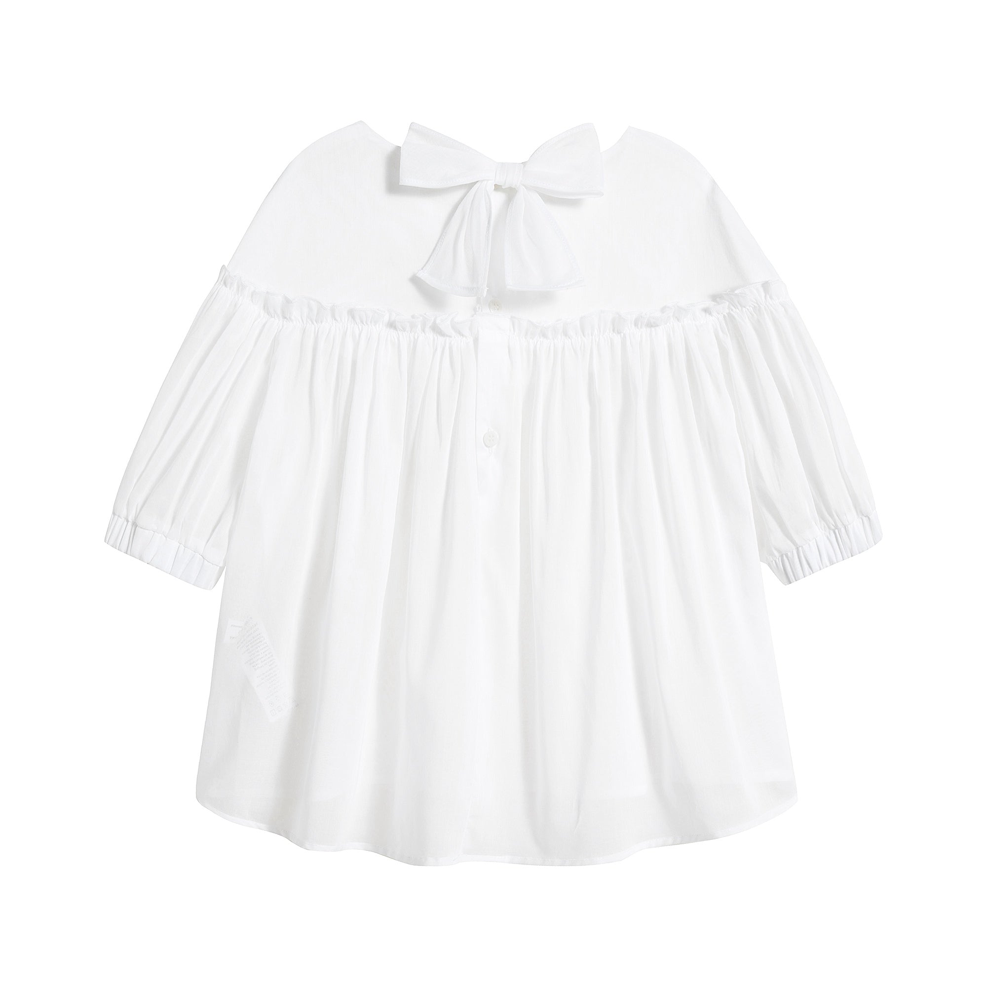 Chemises blanches en coton pour filles
