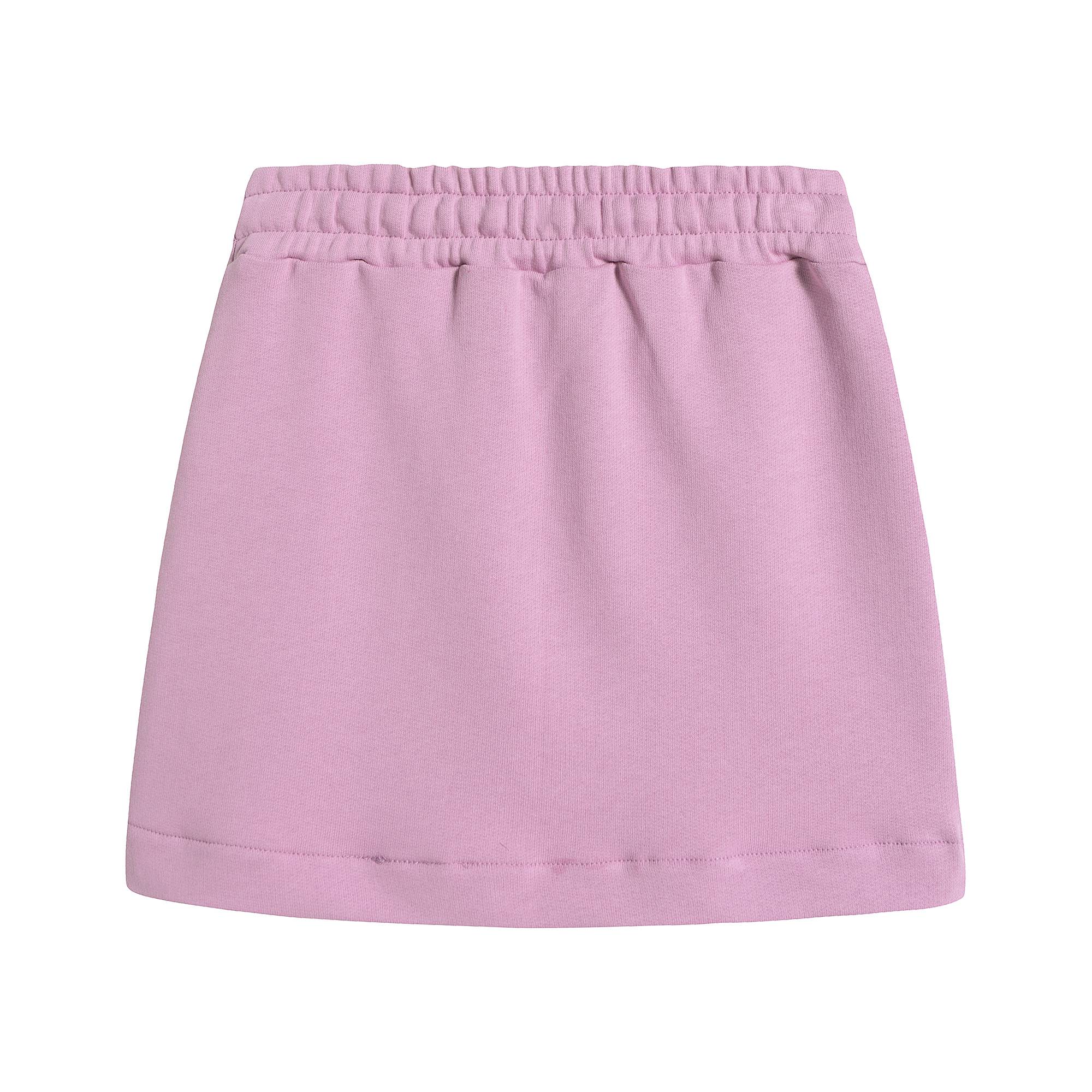 Jupe en molleton de coton lilas pour filles