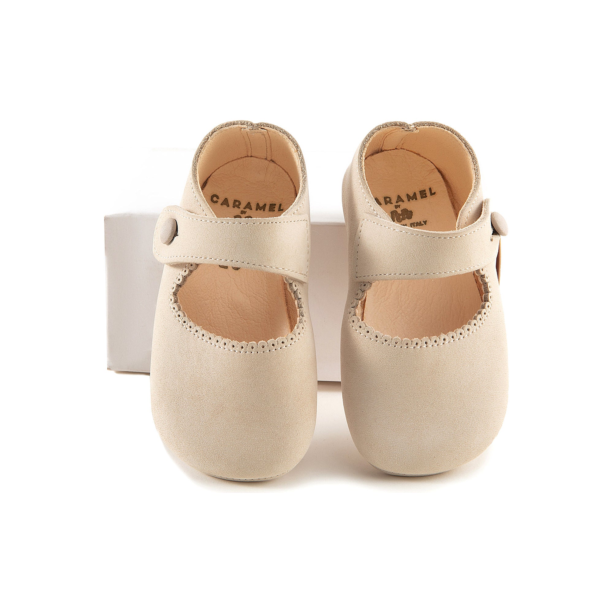 Baby Girls Beige Flat Shoes