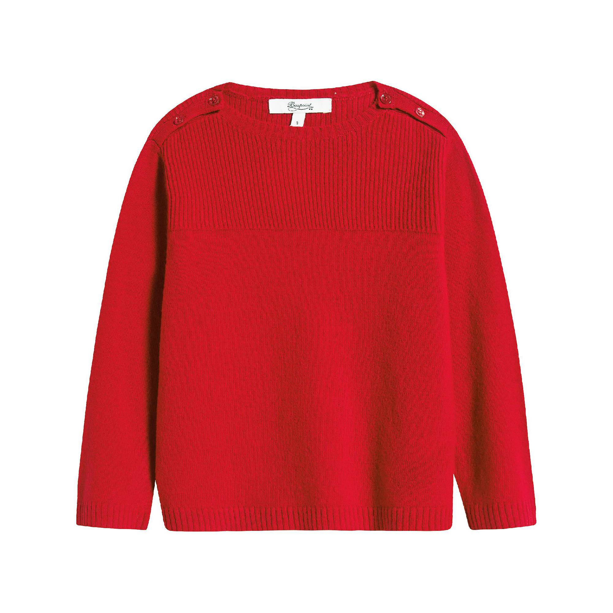 Pull géranium pour bébés filles