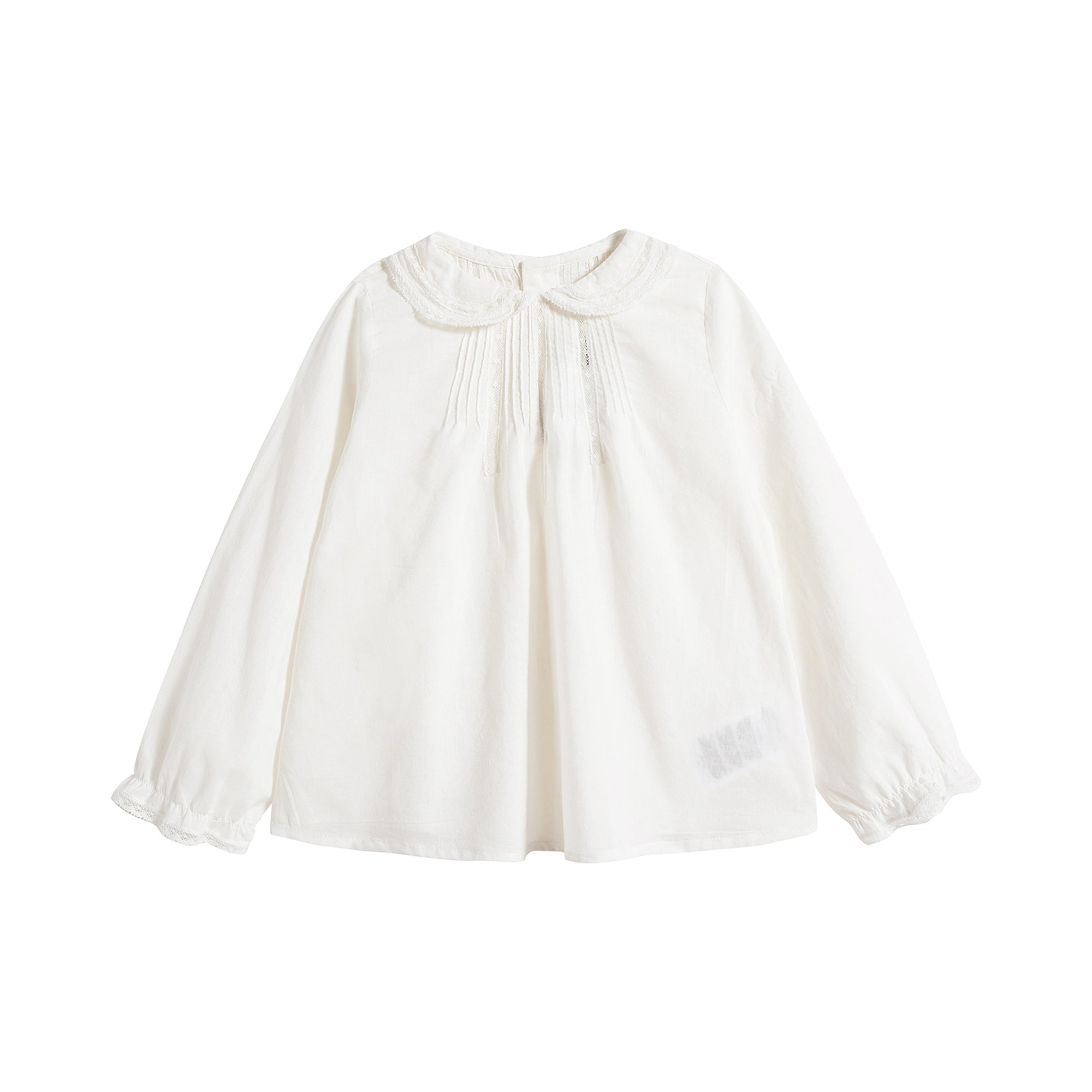 Chemise blanche en coton pour bébés filles