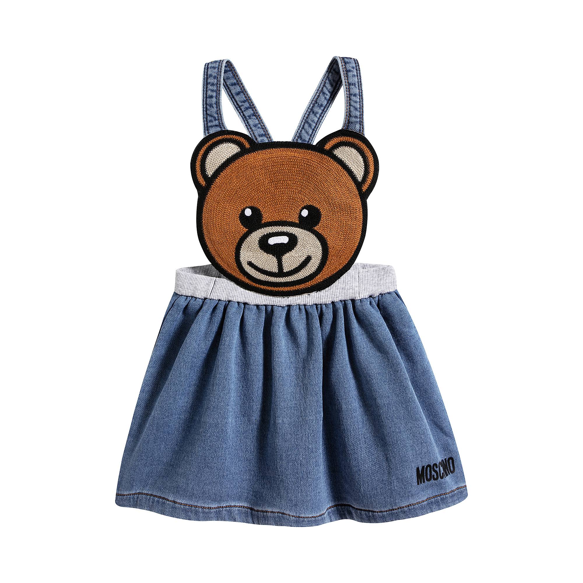 Jupe en jean ourson pour bébés filles