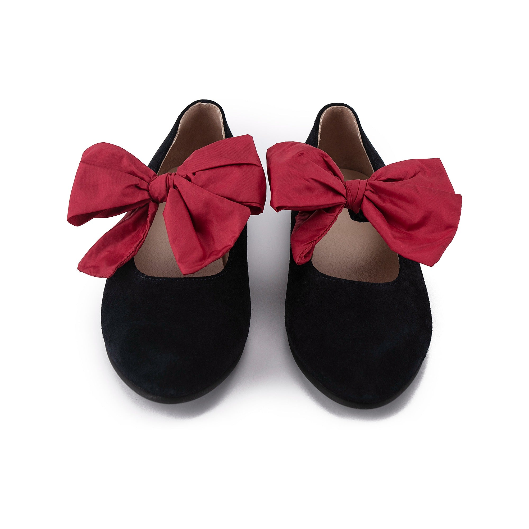 Girls Blue Bow-knot Flat Shoes