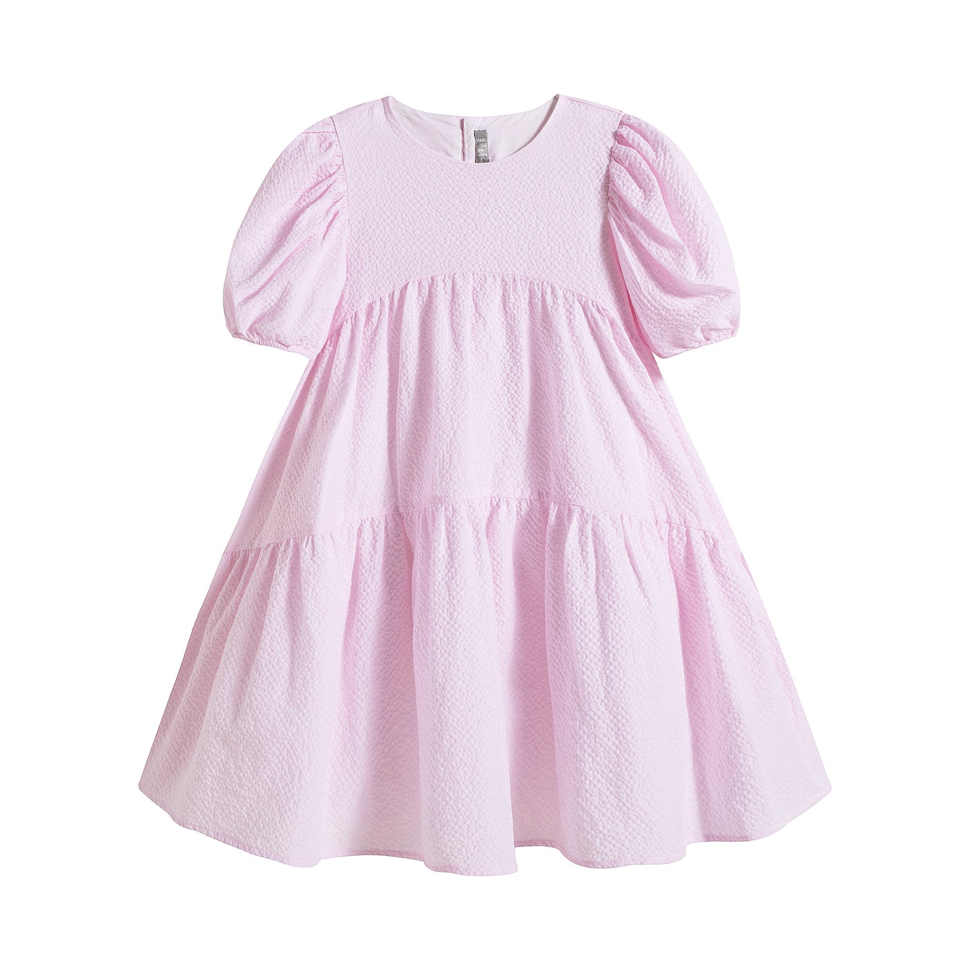 Robe rose en coton pour filles