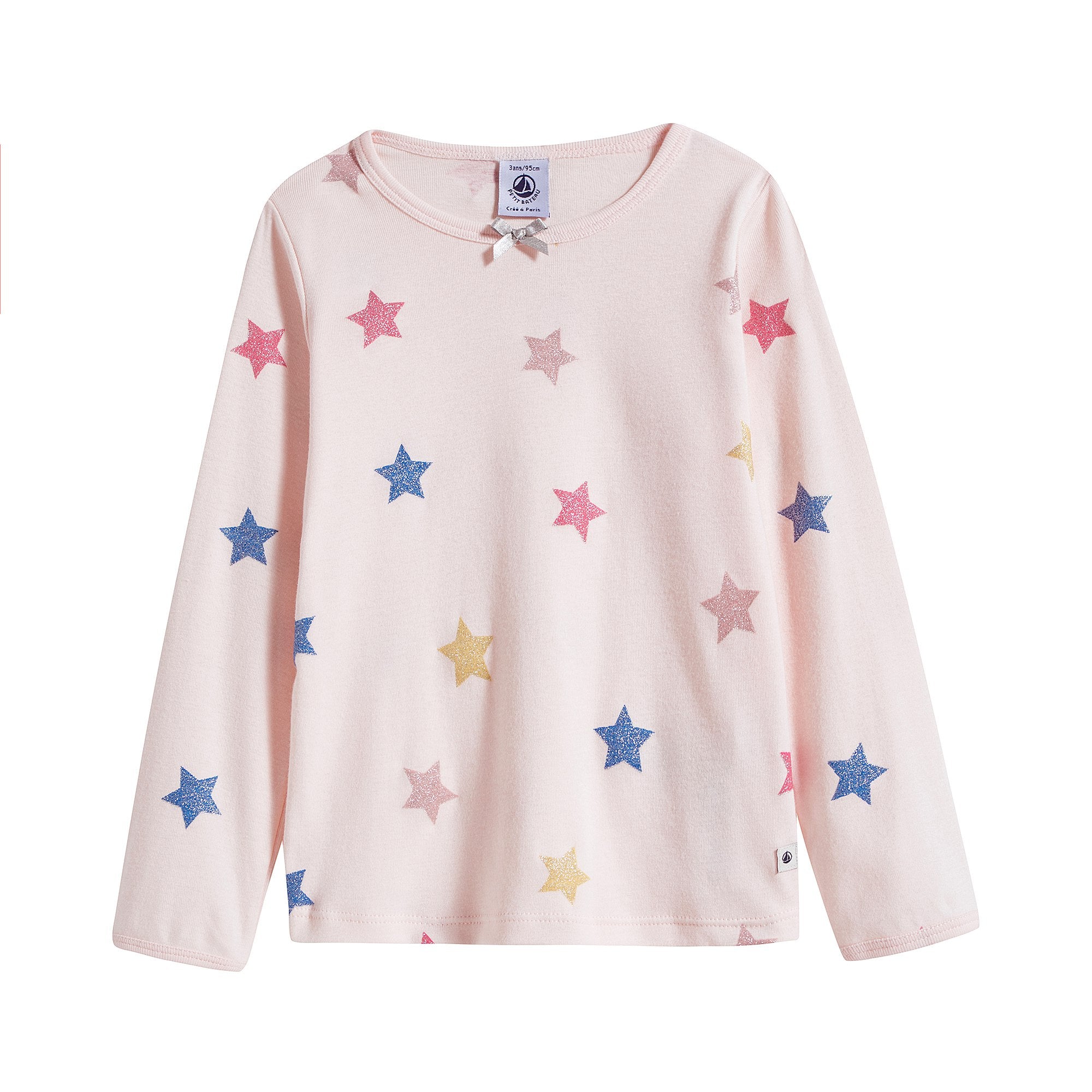 Ensemble de pyjama pour filles rose et étoiles