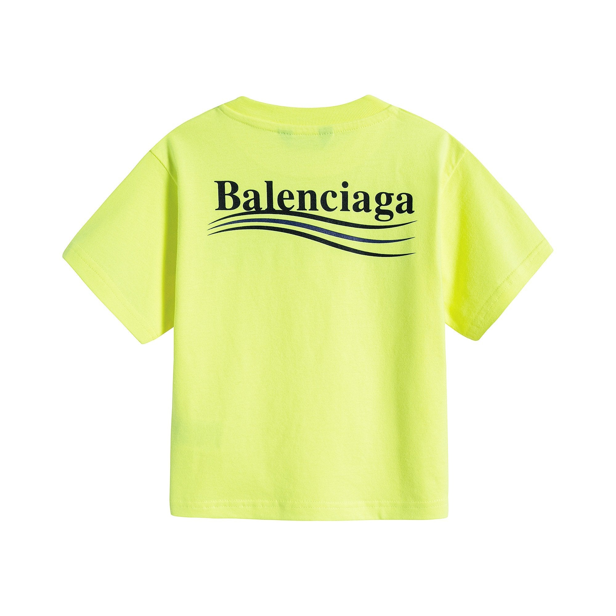 Boys & Girls Yellow Logo Cotton T-Shirt