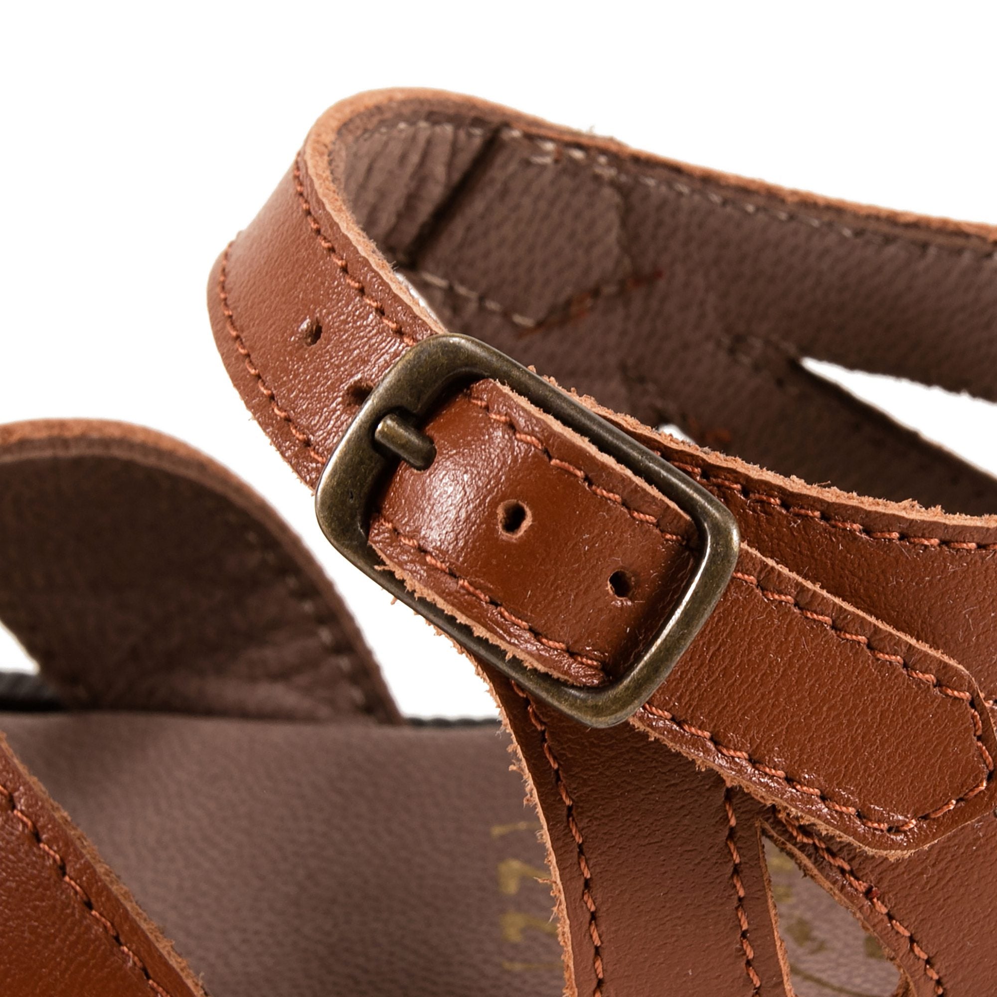 Boys Brown Leather Sandals