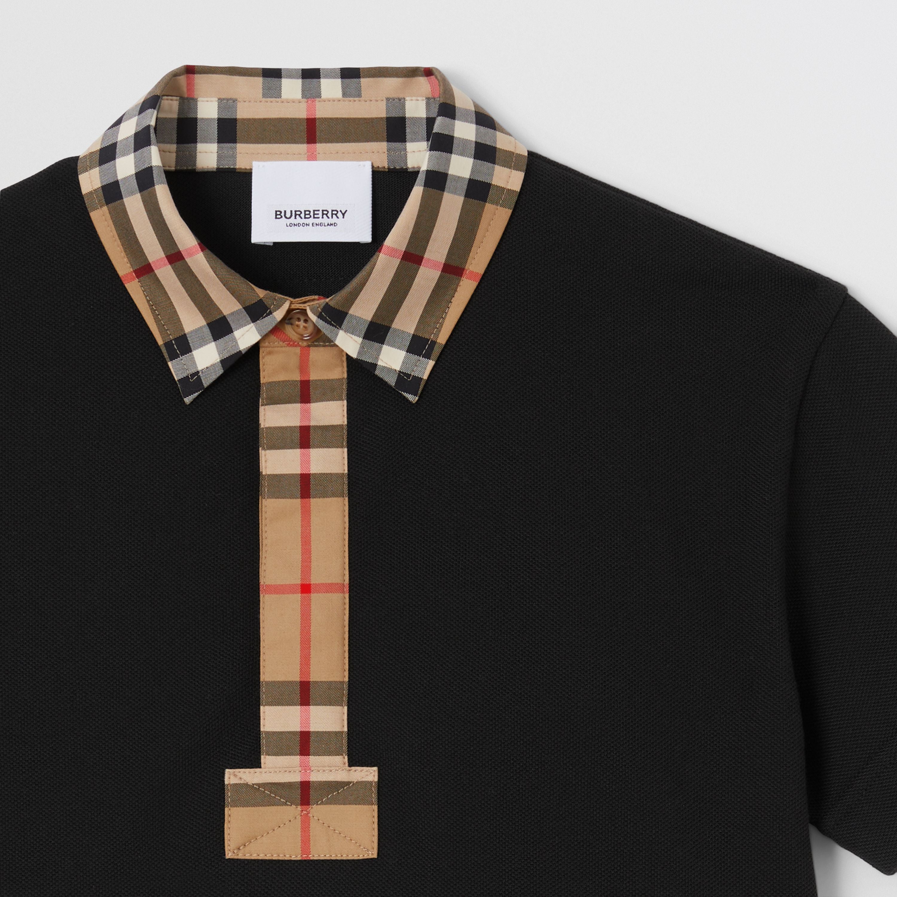 Boys Black Logo Polo Shirt