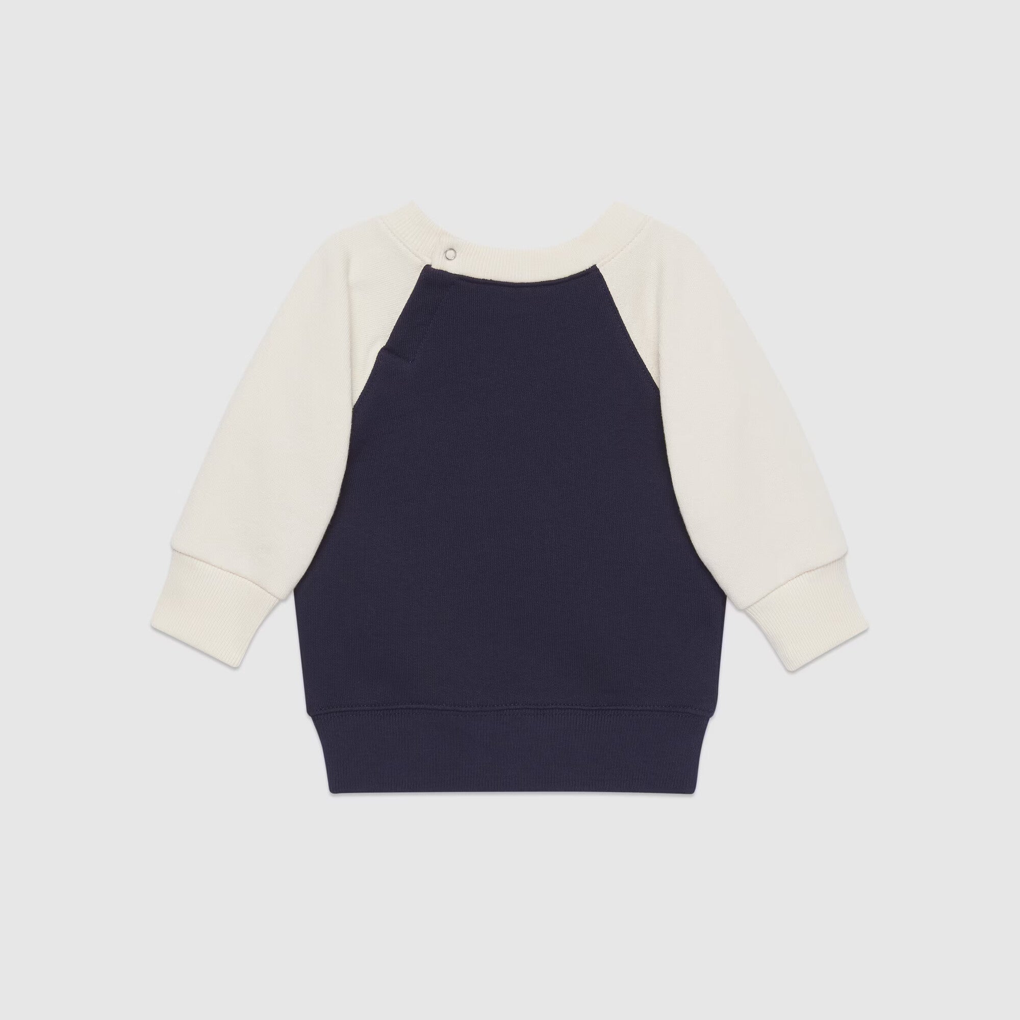 Baby Boys Blue Logo Cotton Sweatshirt