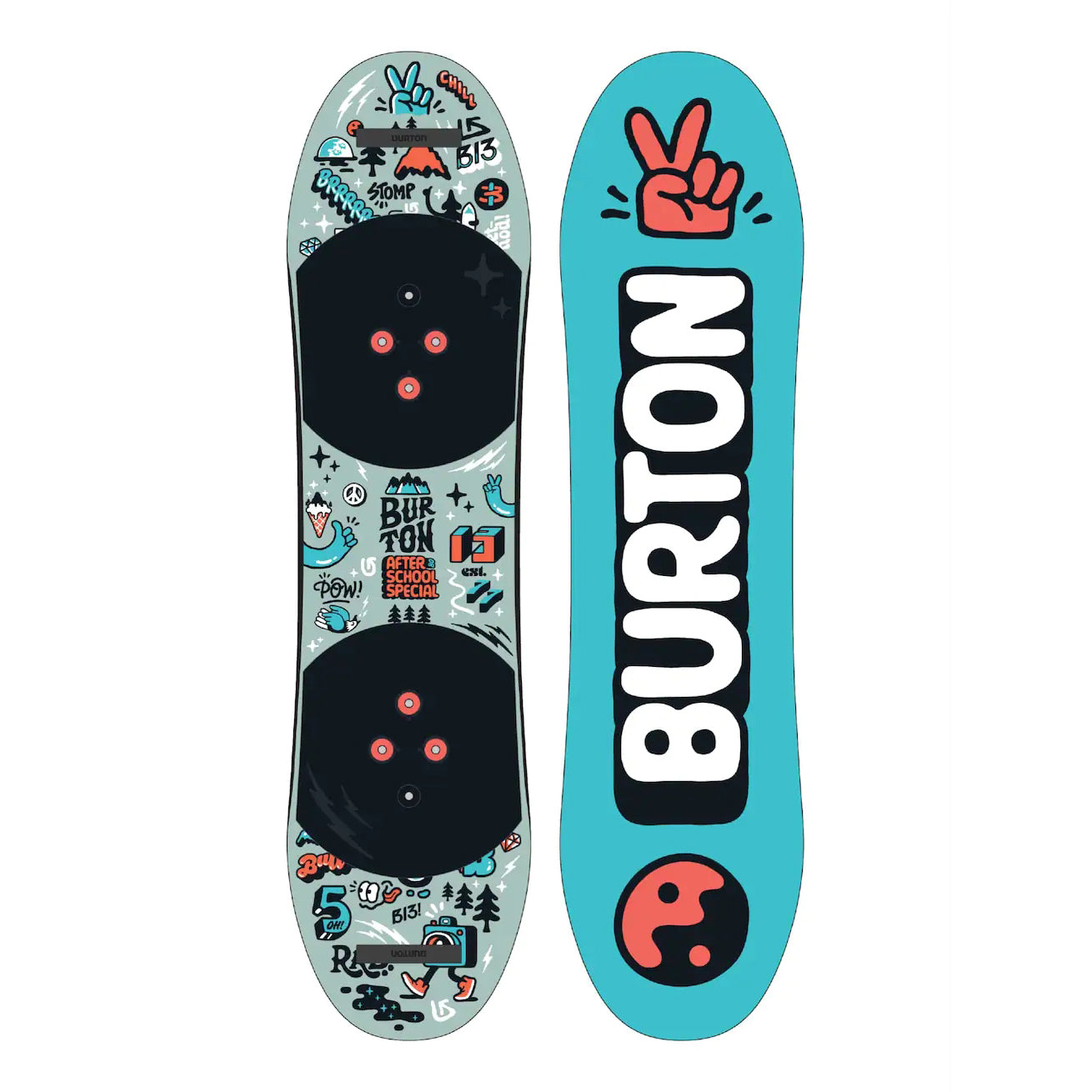 Boys & Girls Blue Logo Snowboard