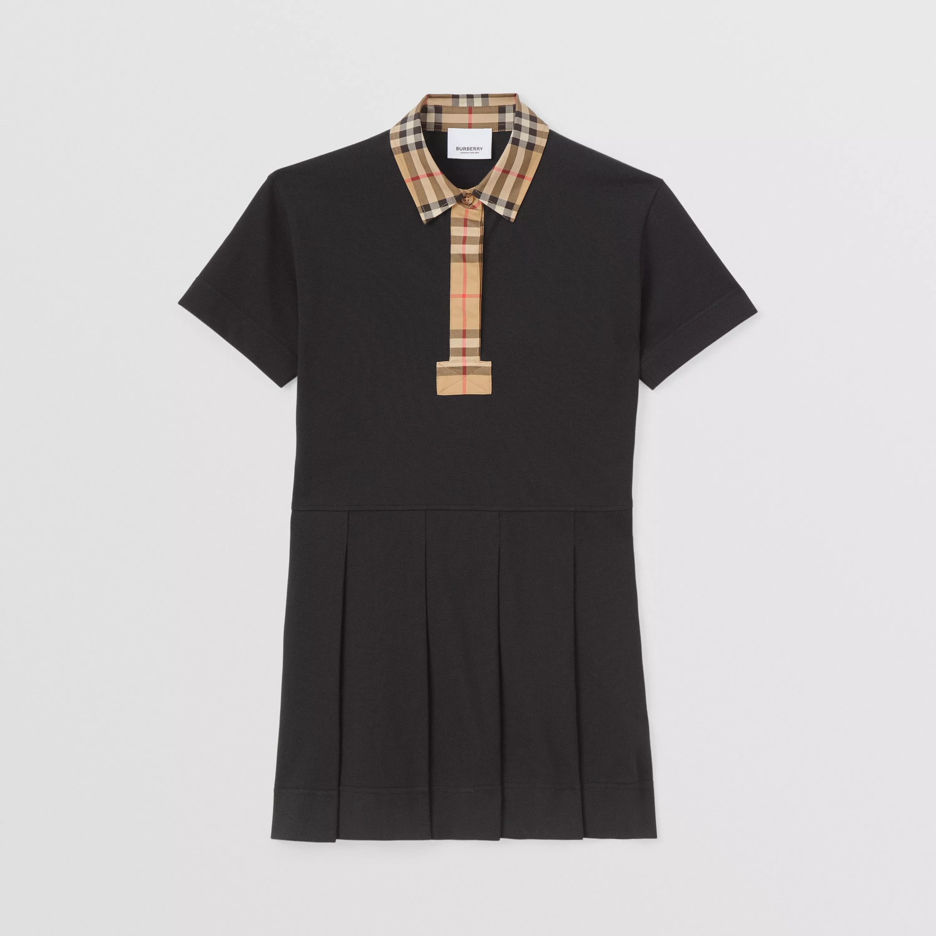 Girls Black Cotton Dress