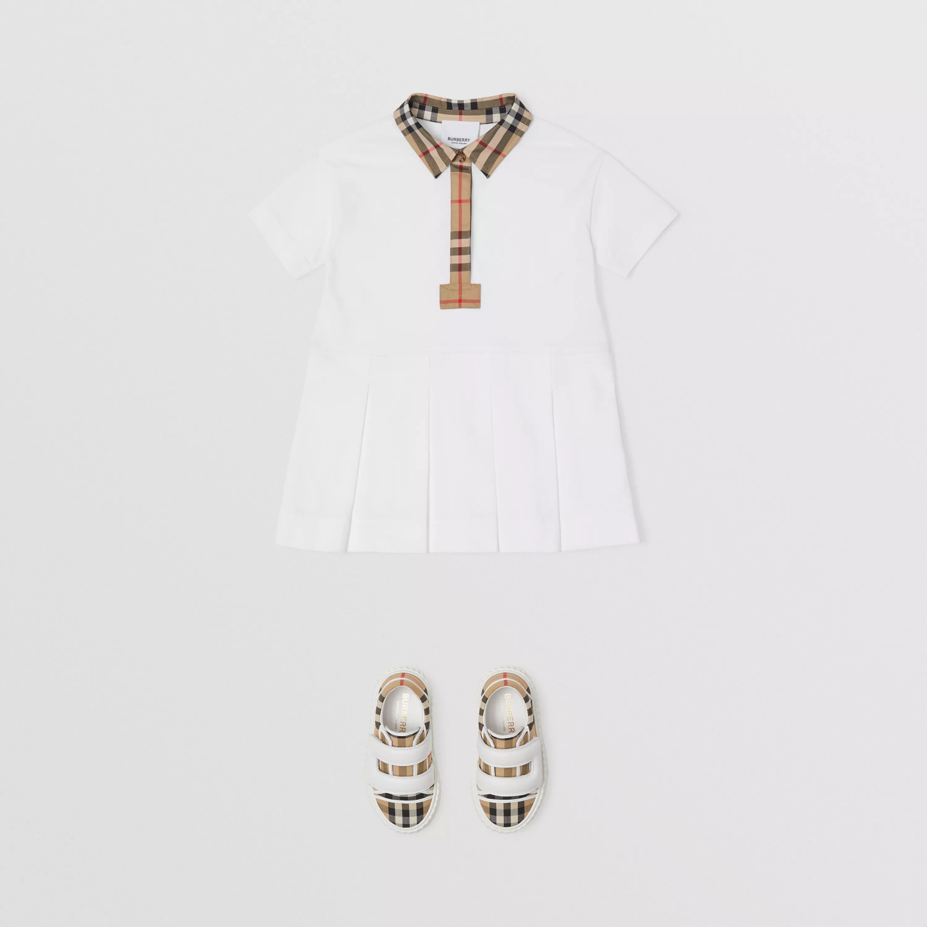 Baby Girls White Cotton Dress