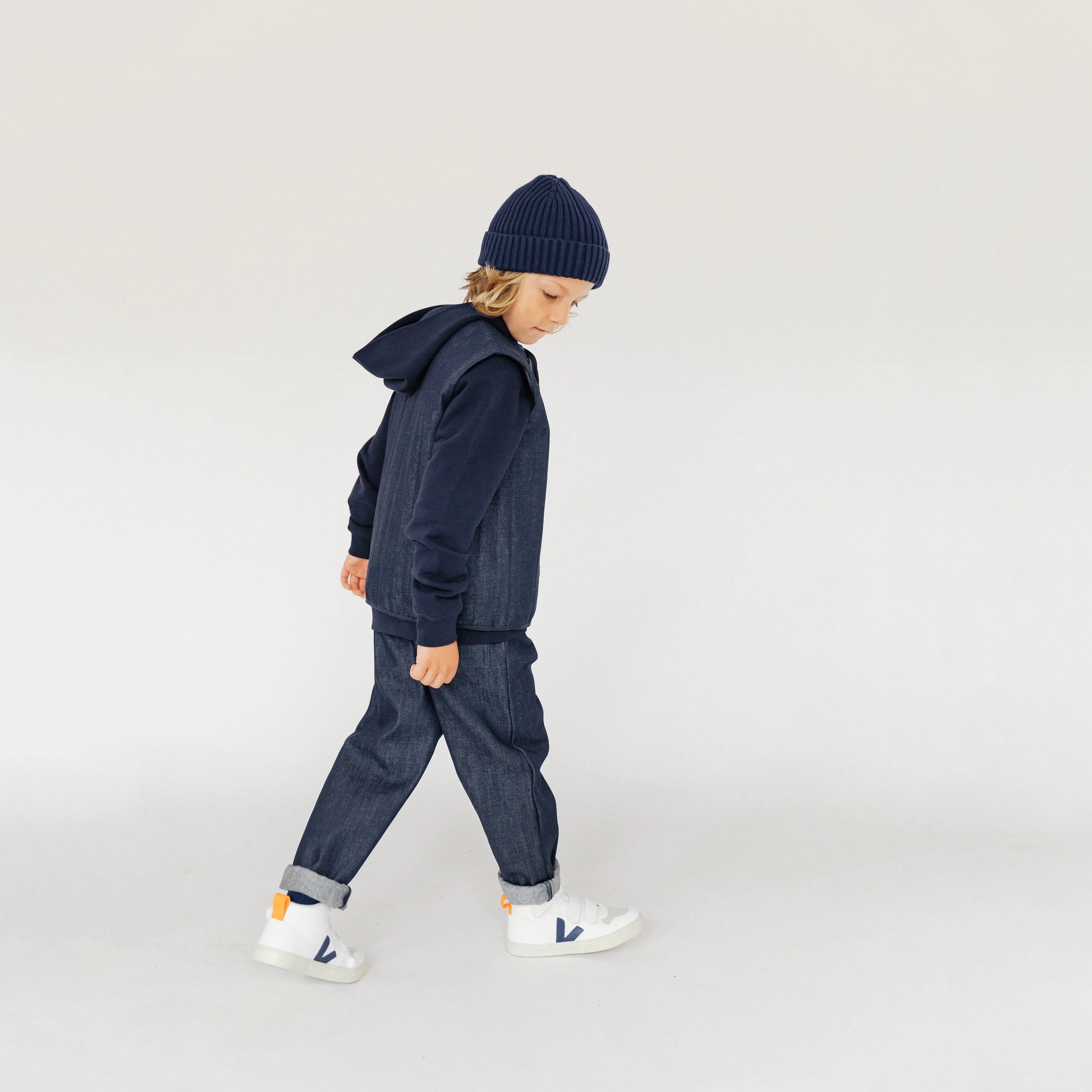 Boys & Girls Navy Denim Trousers