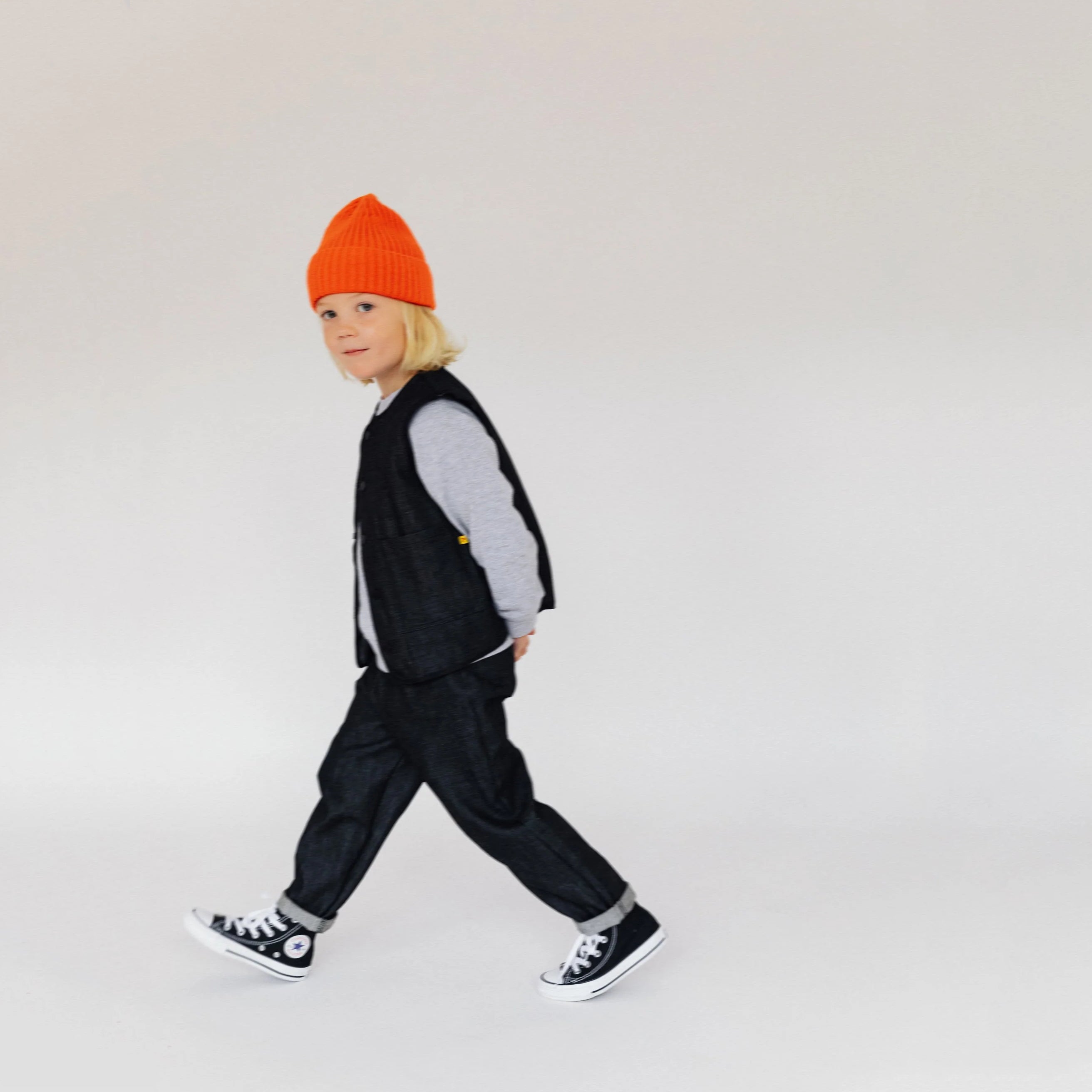 Boys & Girls Charcoal Denim Trousers