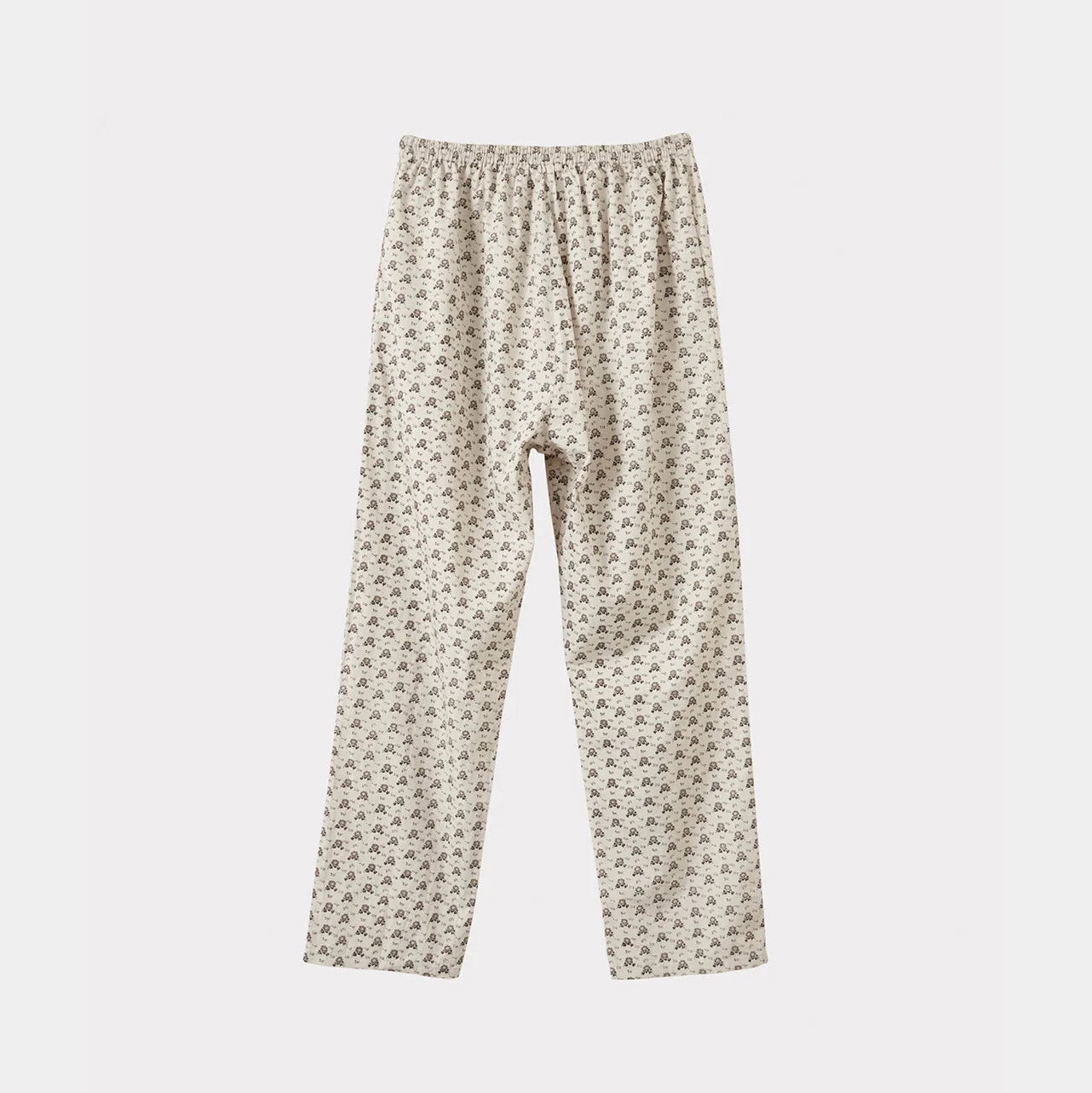 Boys & Girls White Floral Cotton Trousers