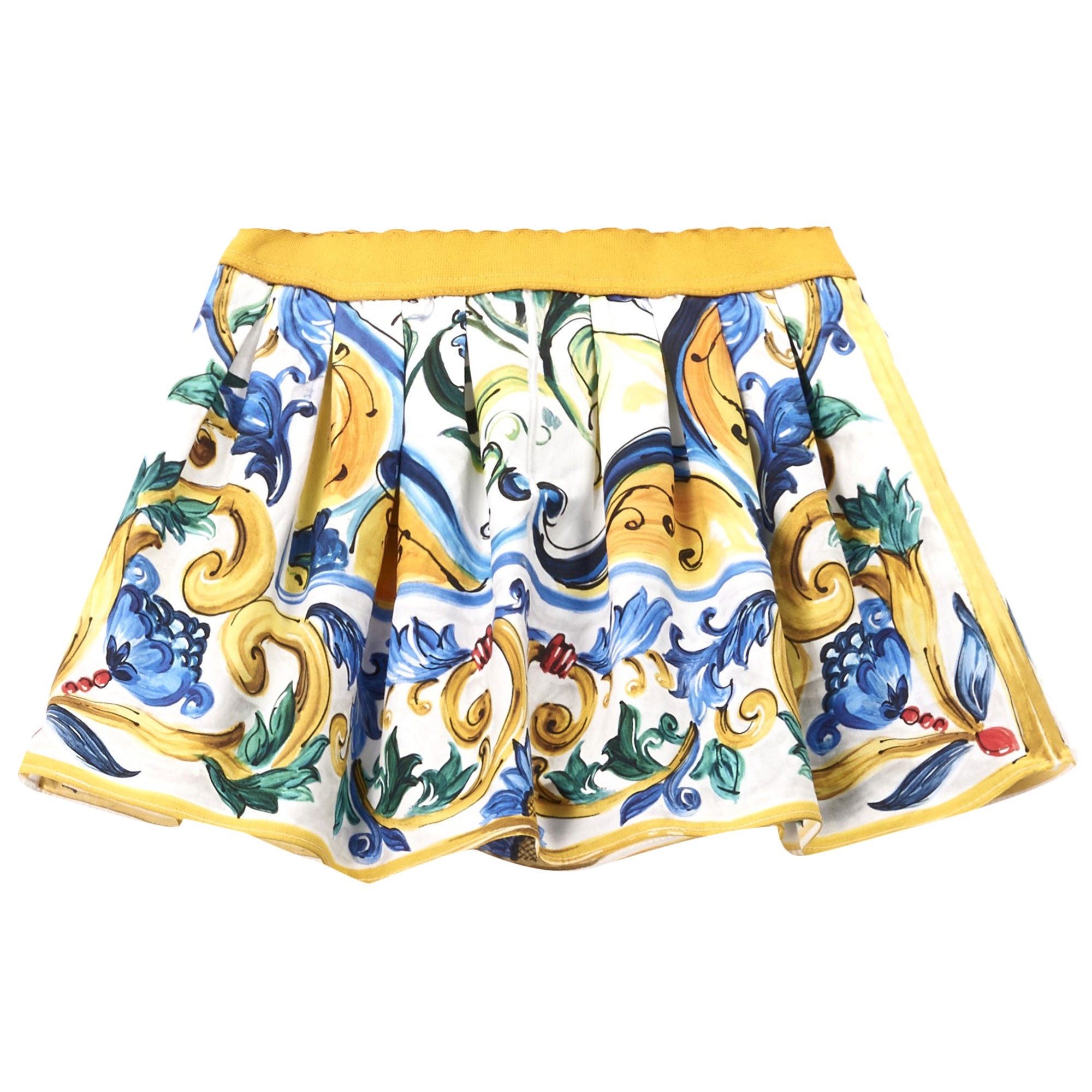 Baby Girls Multicolor Maiolica Bouquet Printed Skirt - CÉMAROSE | Children's Fashion Store - 2