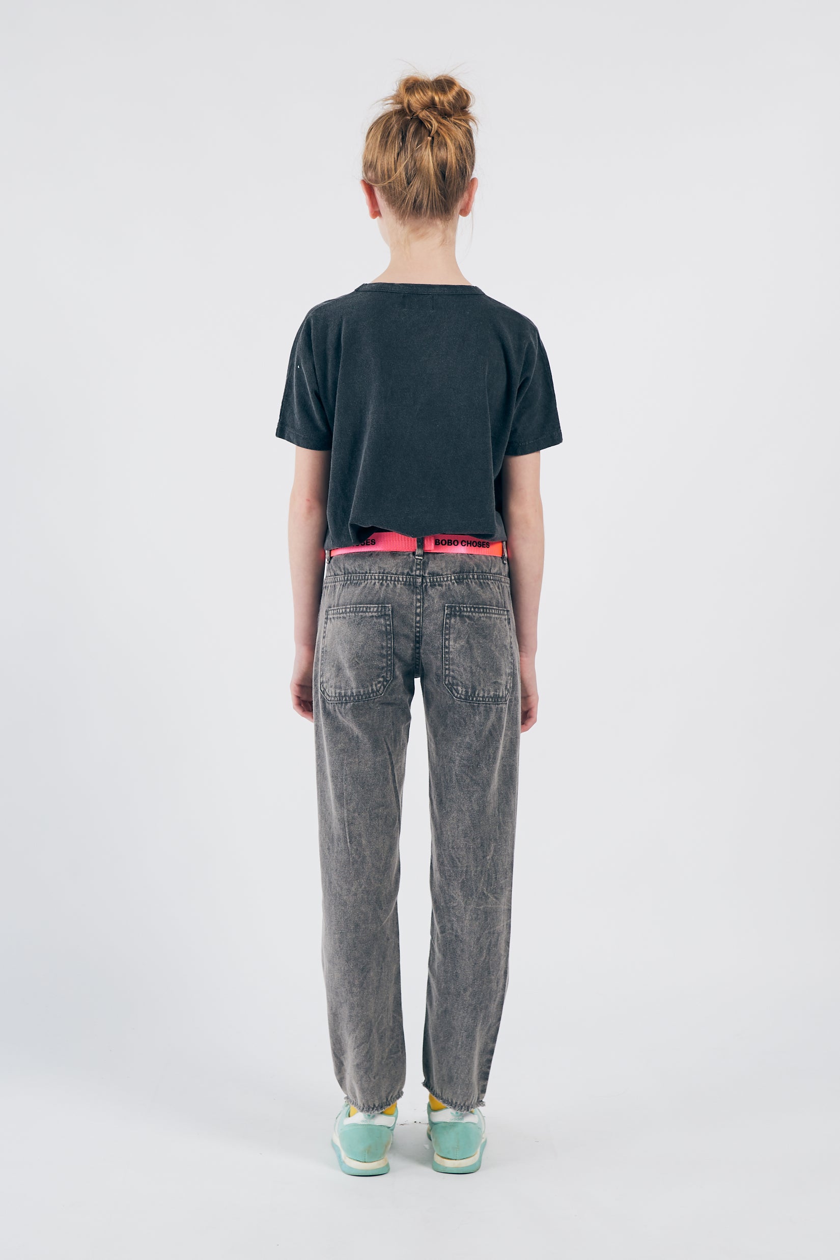 Boys & Girls Dark Grey Dance Cotton T-shirt