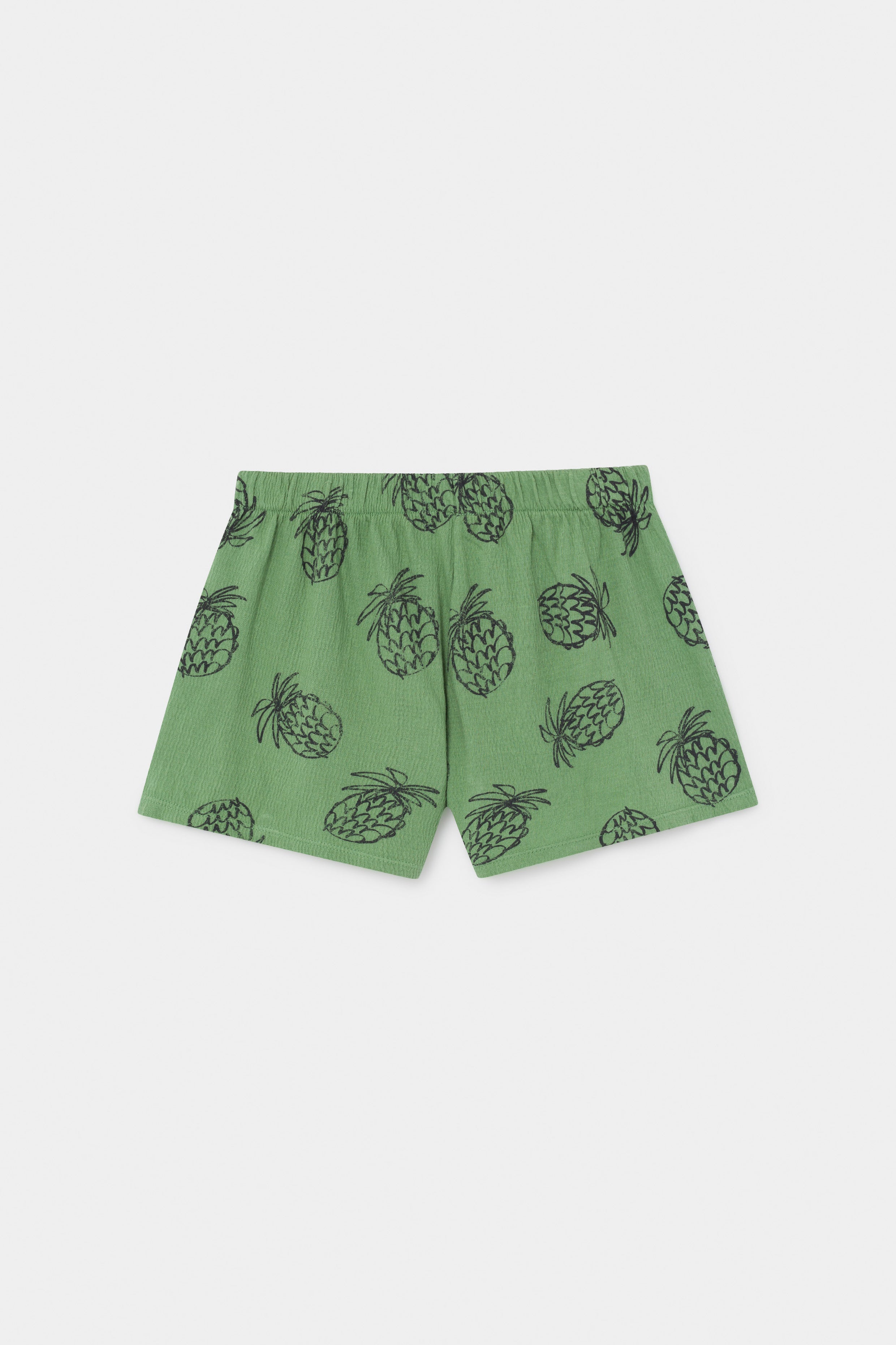 Boys Green Pineapple Cotton Shorts
