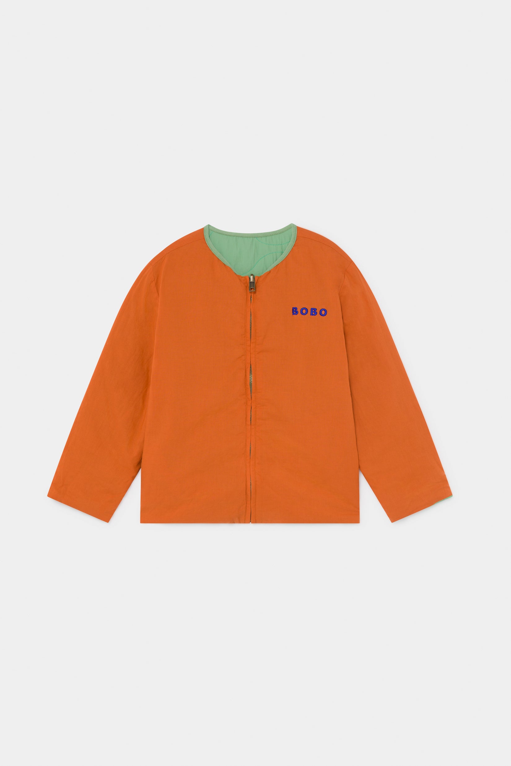 Boys Green & Orange Reversible Jacket