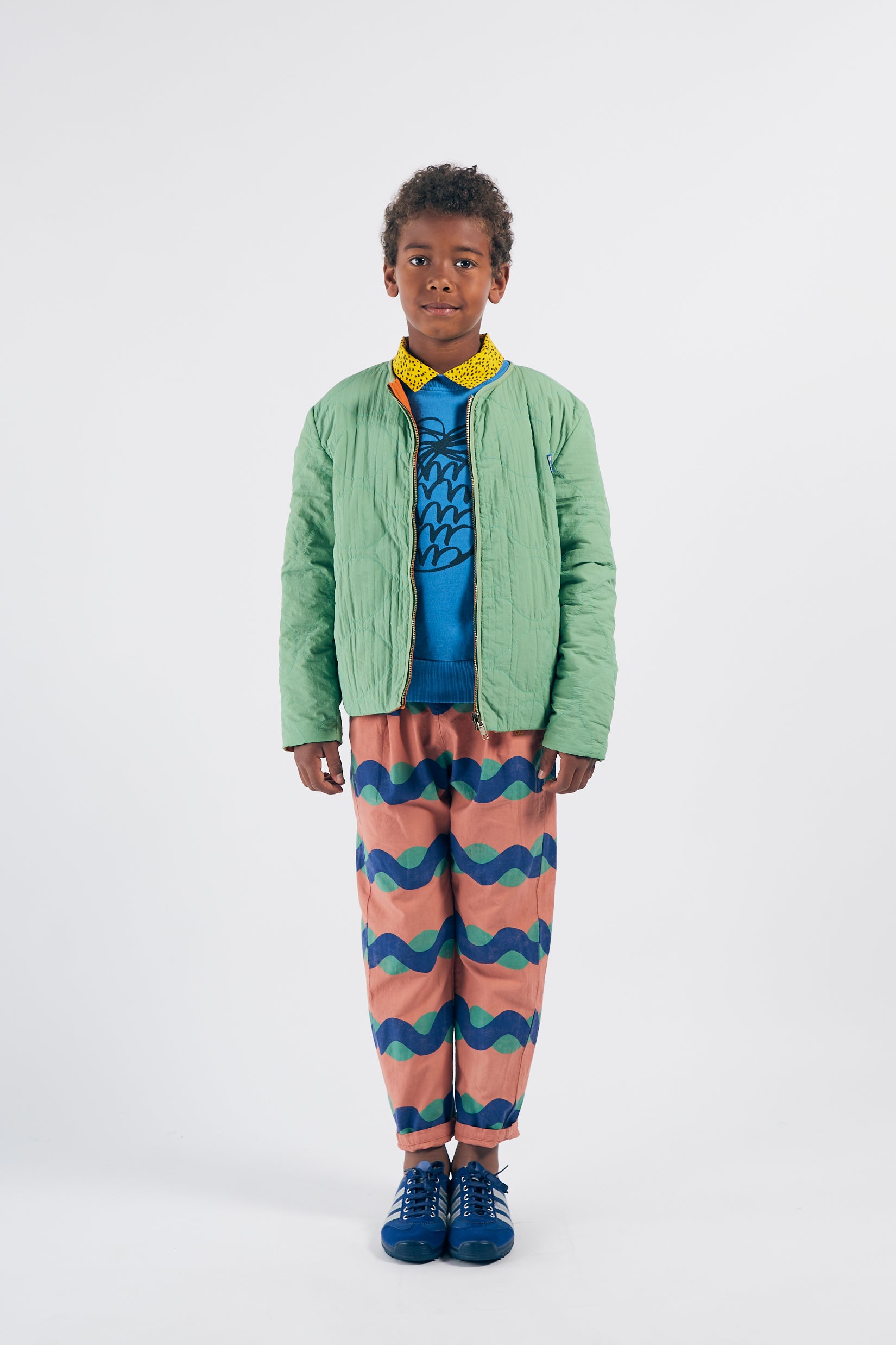 Boys Green & Orange Reversible Jacket