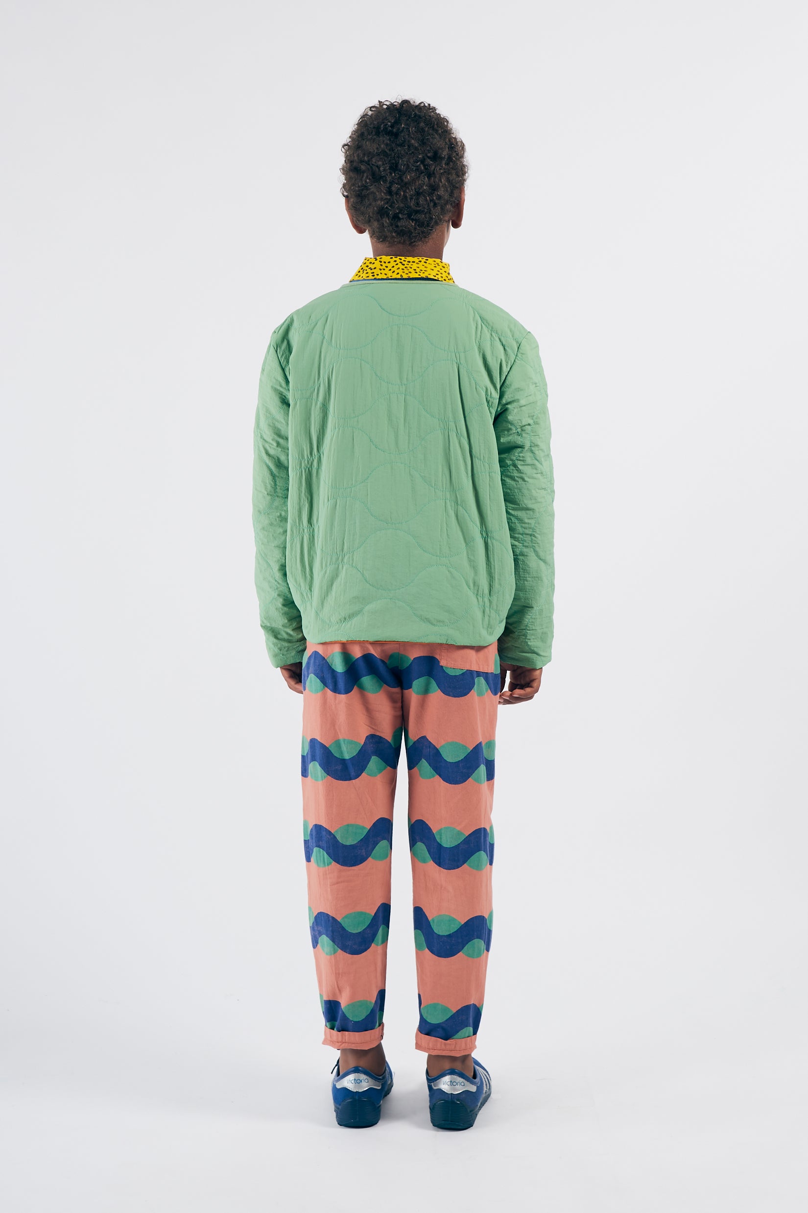 Boys Green & Orange Reversible Jacket