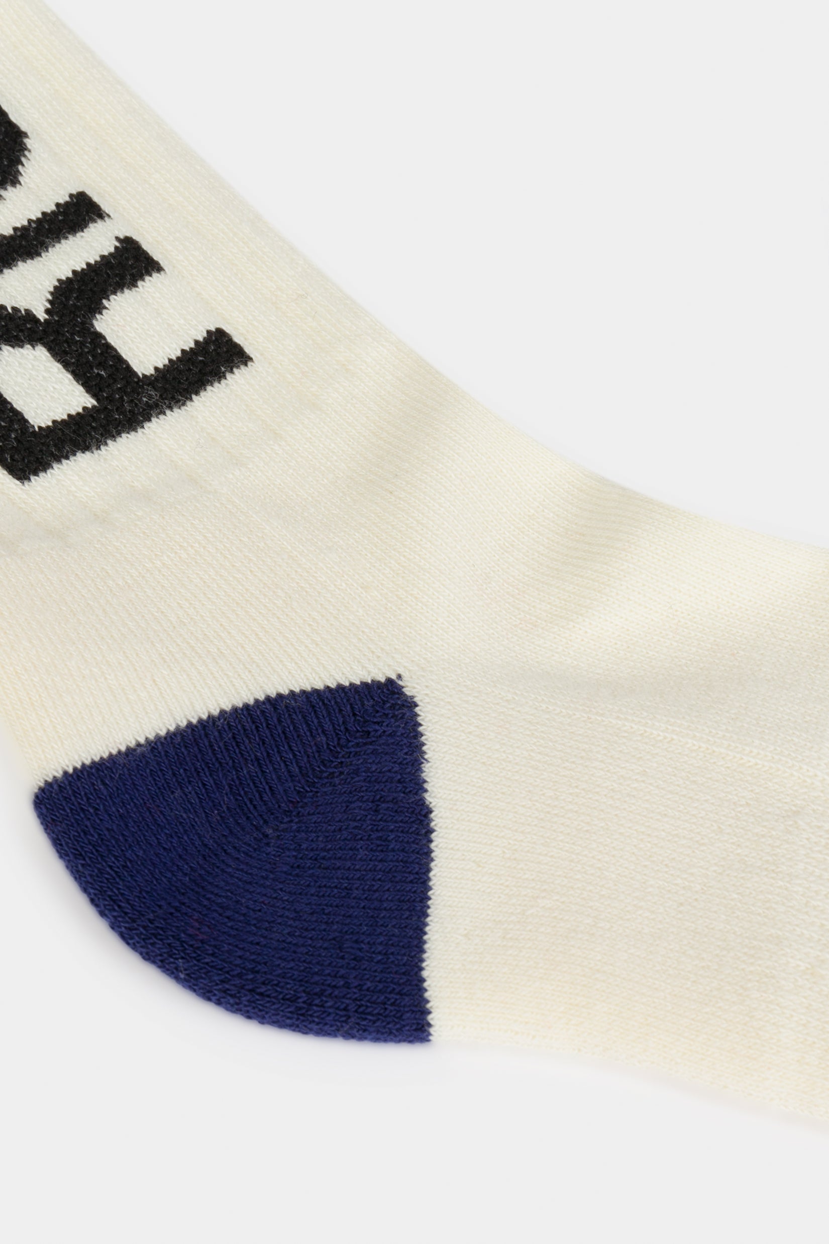 Boys & Girls Rice White Logo Cotton Socks
