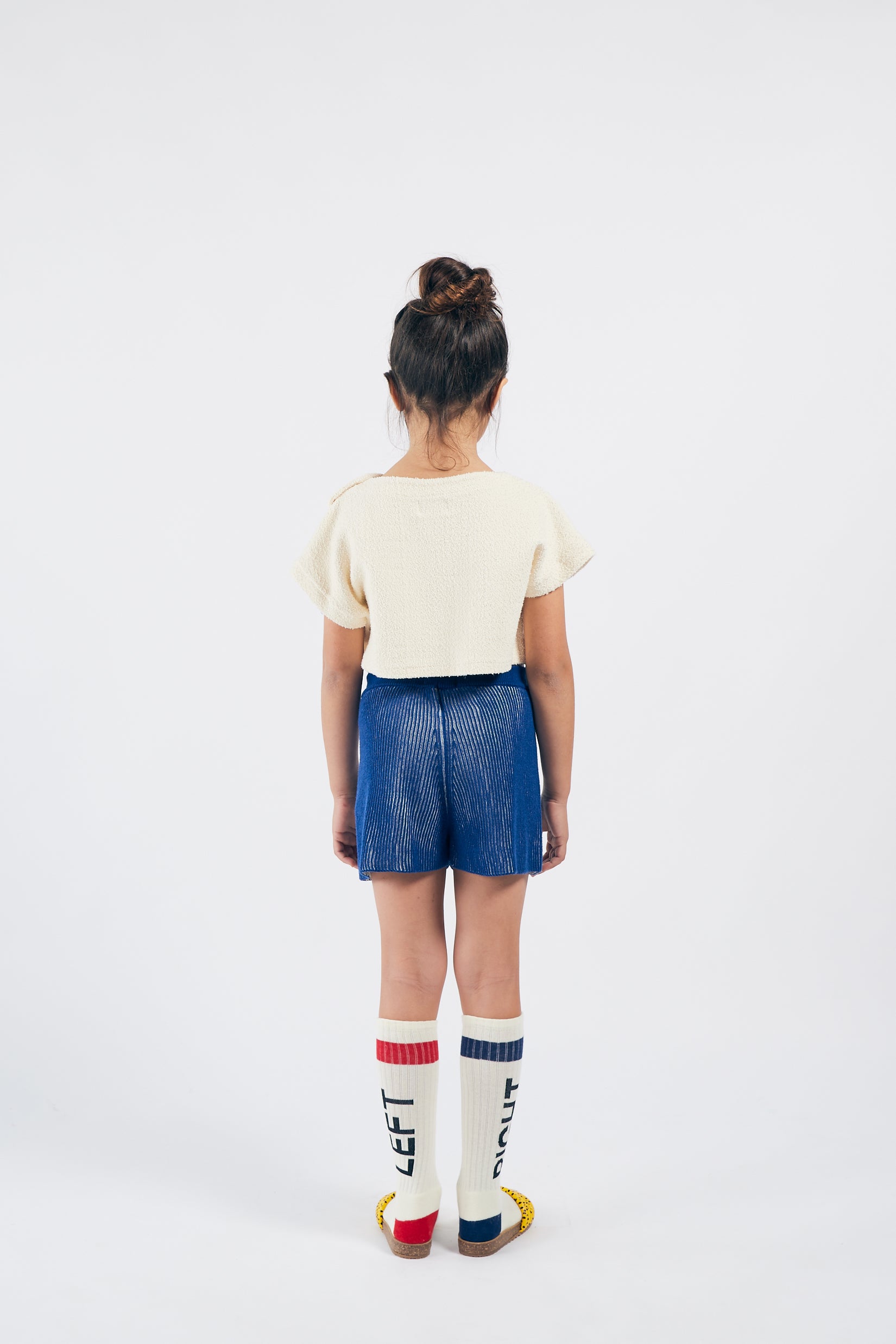 Boys & Girls Rice White Logo Cotton Socks