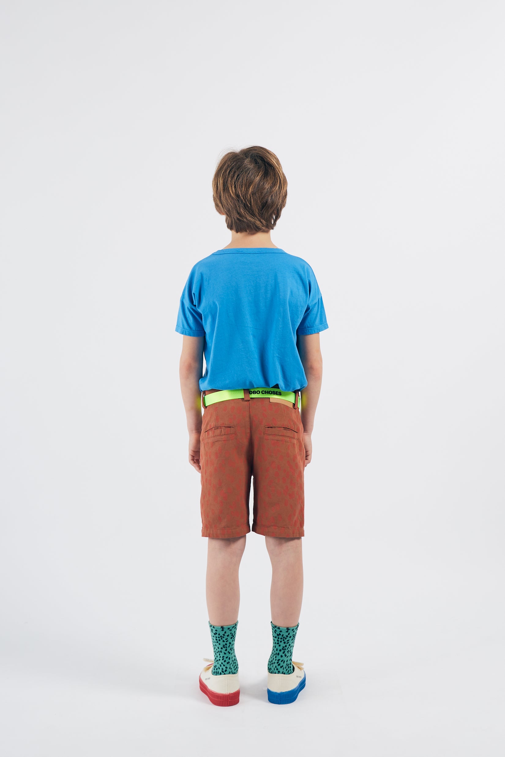 Boys Fluor Green Logo Belt