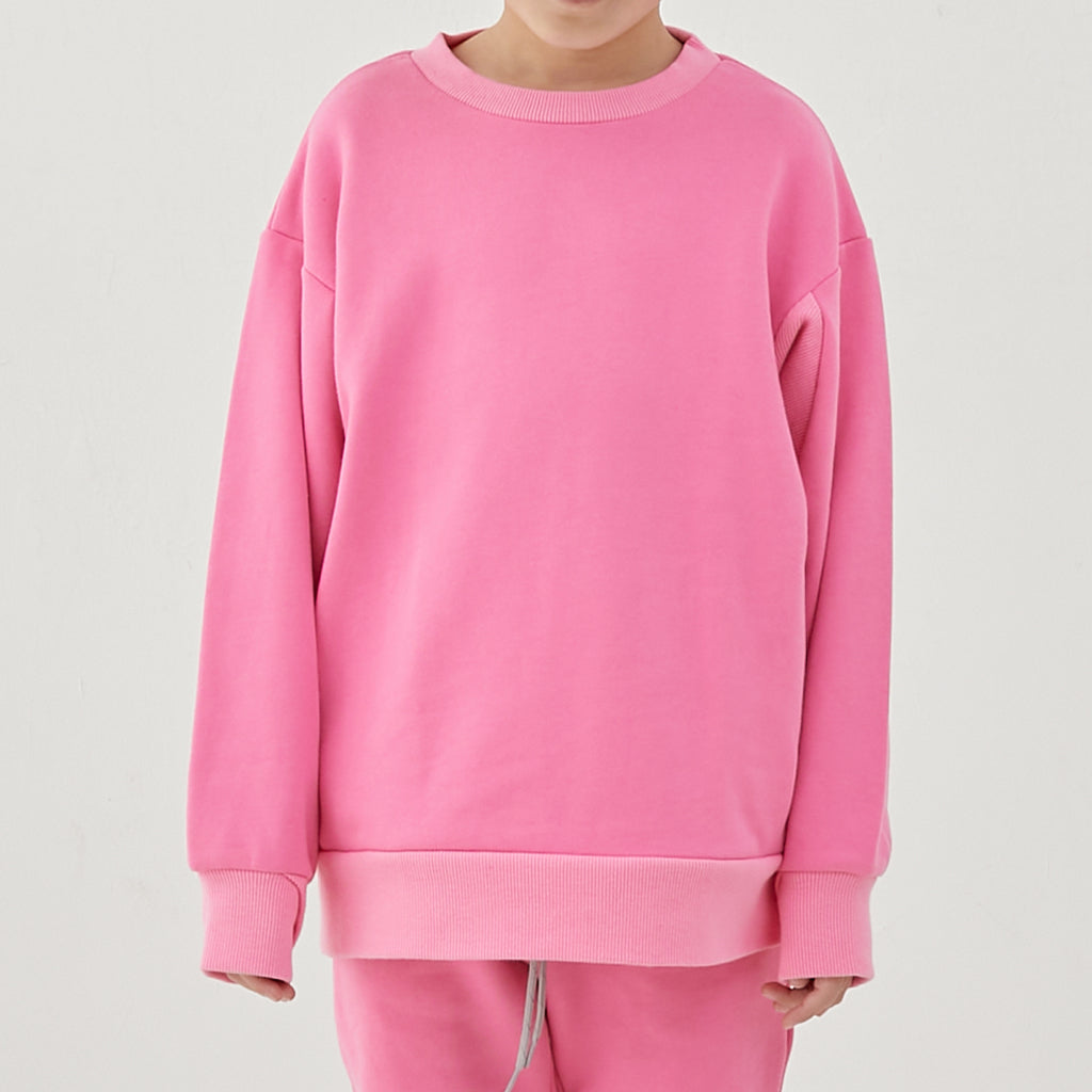 Boys & Girls Pink Cotton Sweatshirt