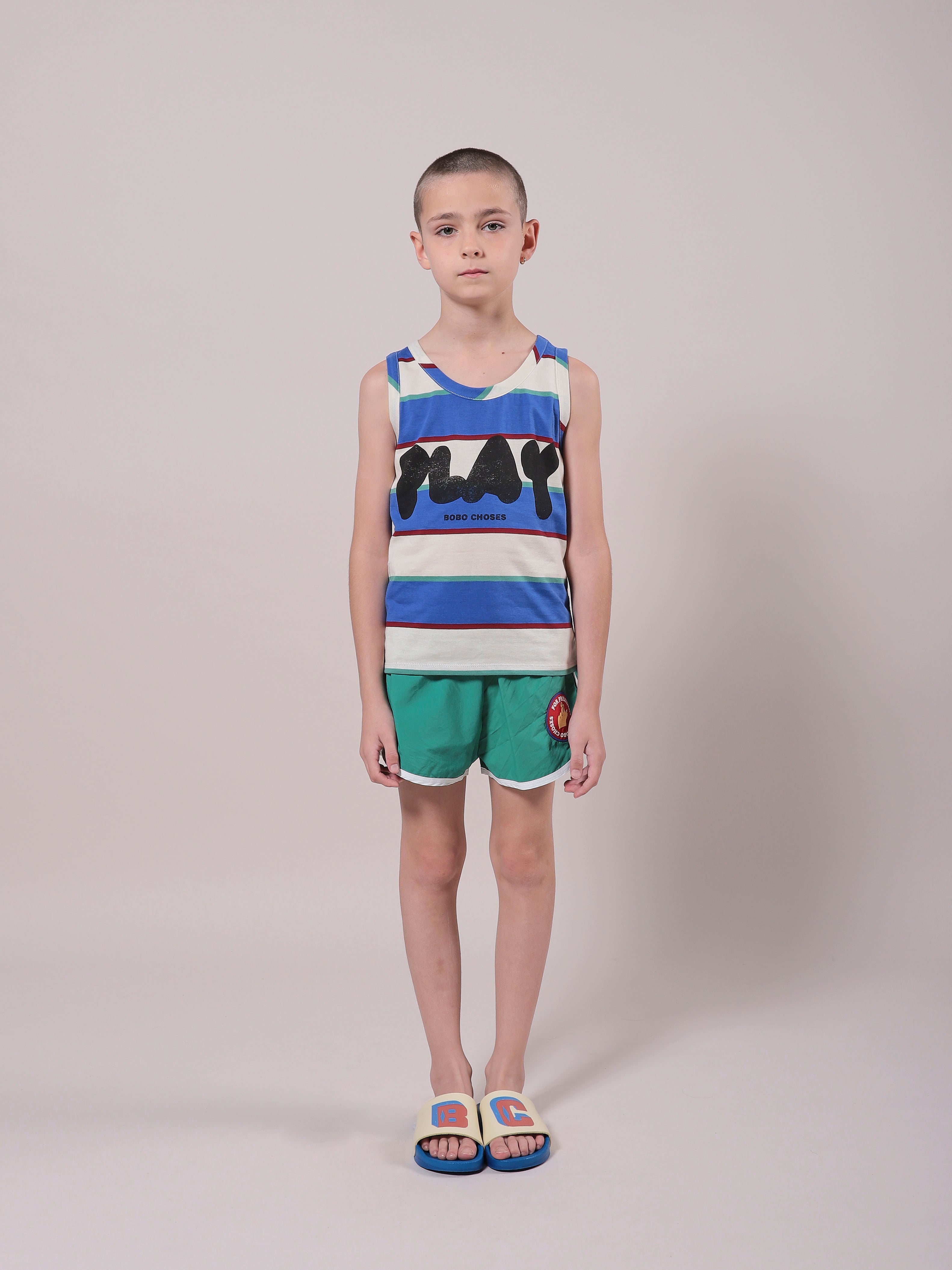 Boys Green Swim Shorts