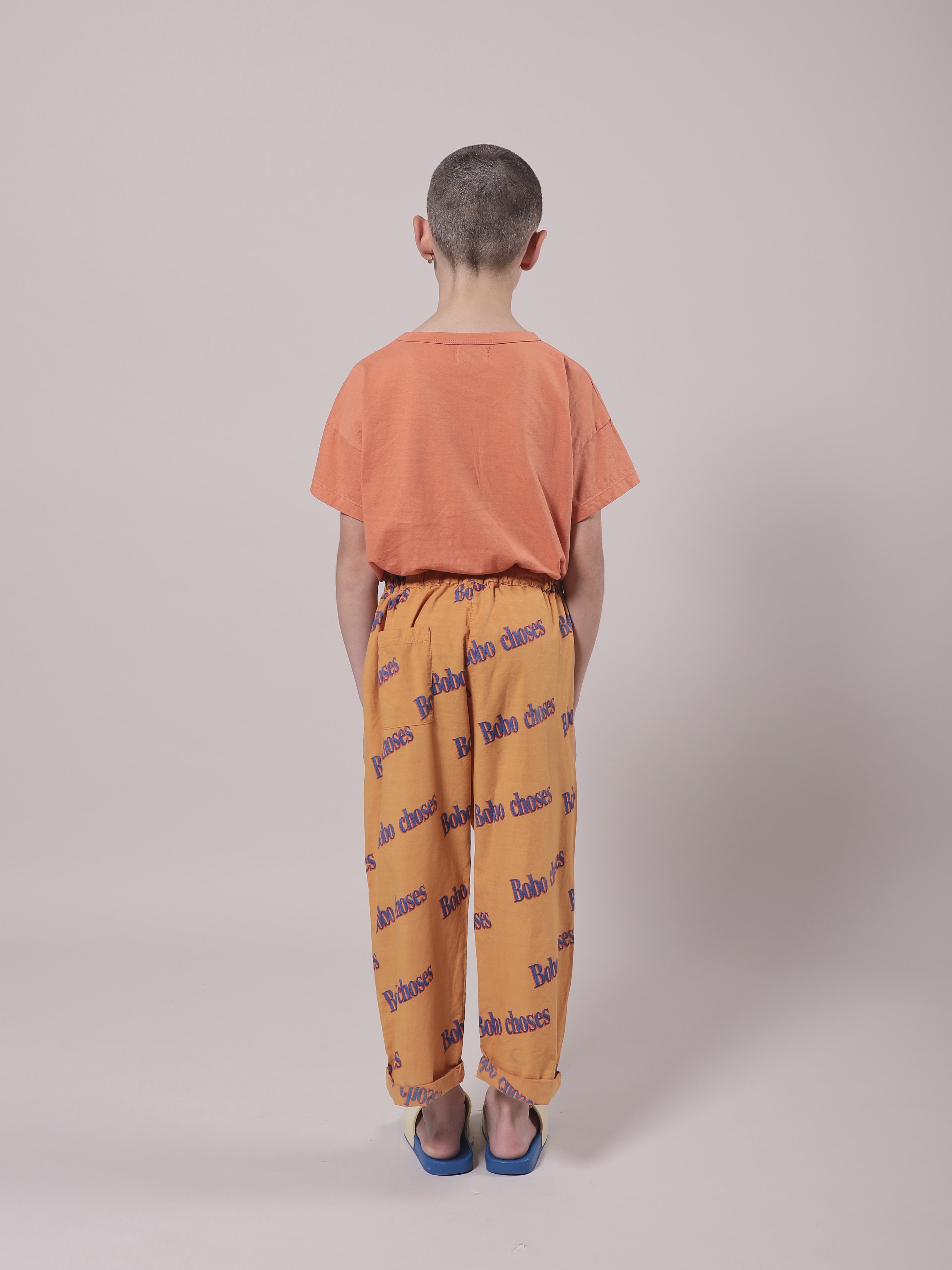 T-shirt en coton orange pour filles
