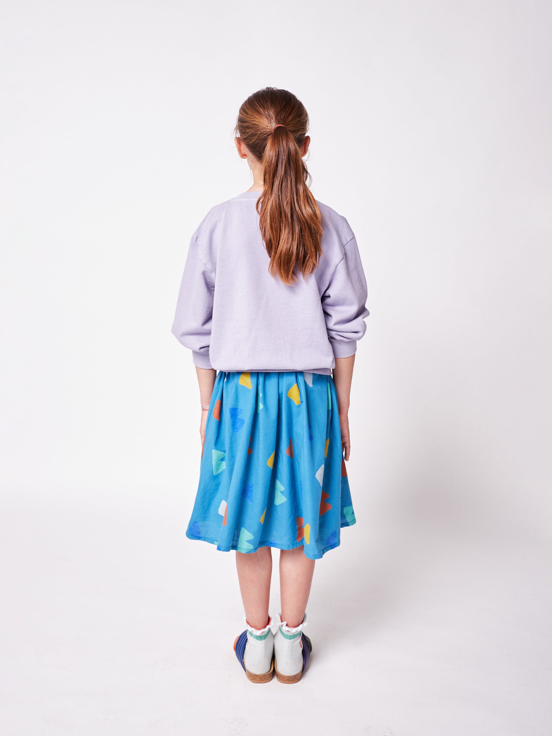 Boys & Girls Lavender Balloon Cotton Sweatshirt