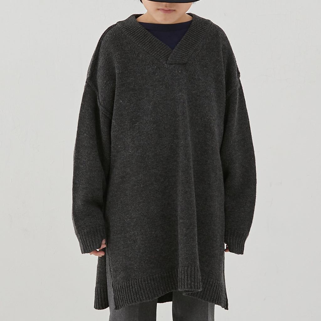 Boys & Girls Charcoal Wool Sweater
