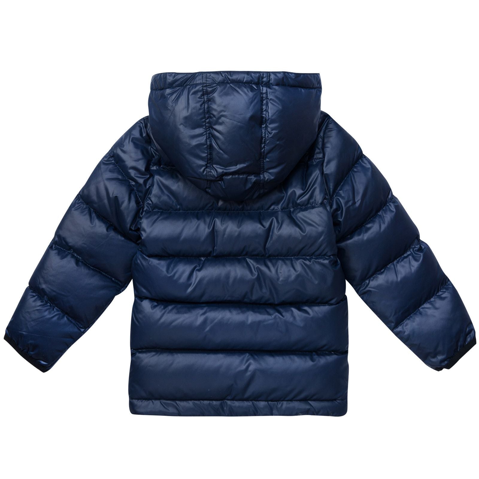 Boys Navy Blue Hooded Puffer Jacket - CÉMAROSE | Children's Fashion Store - 3