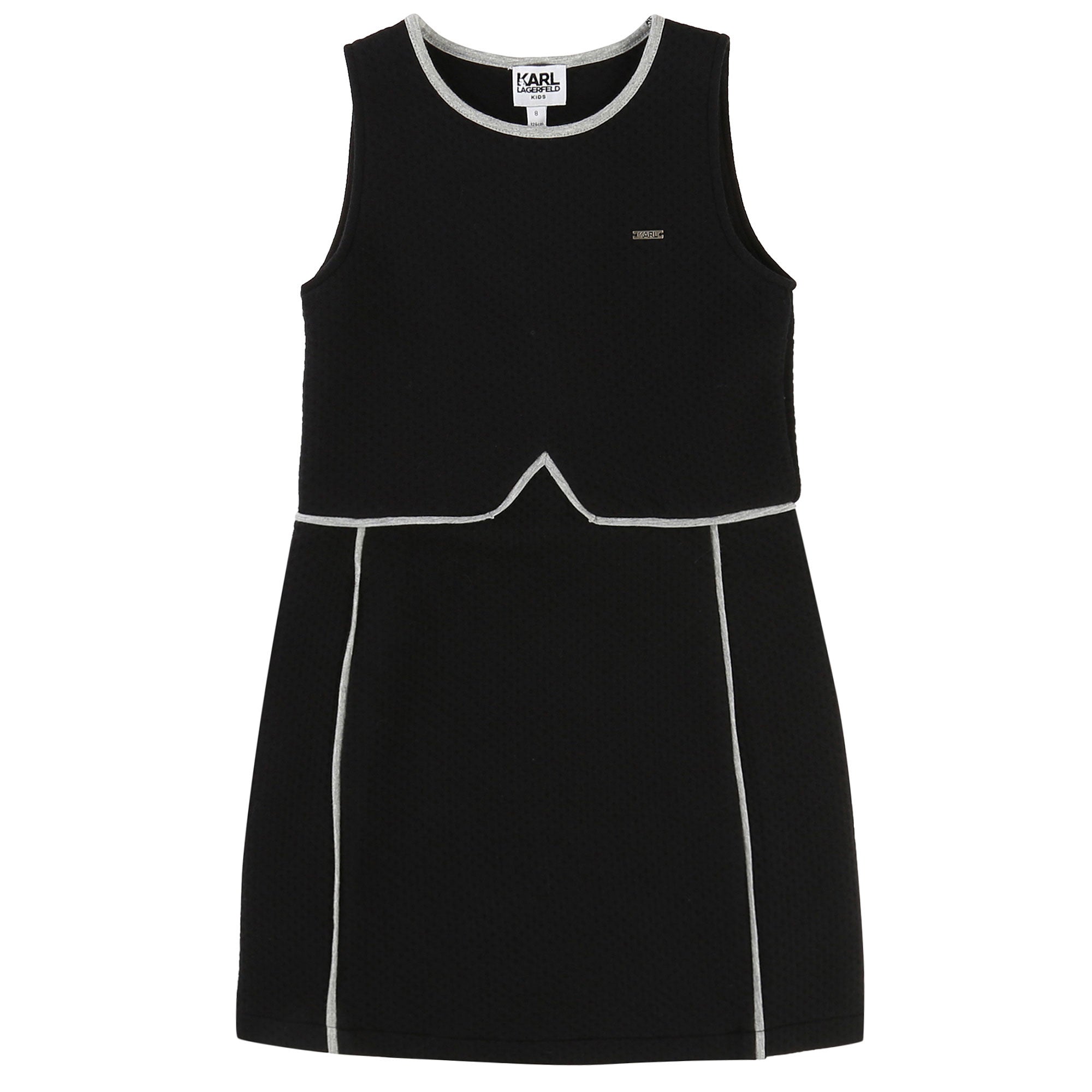 Girls Black Sleeveless Jersey Dress - CÉMAROSE | Children's Fashion Store