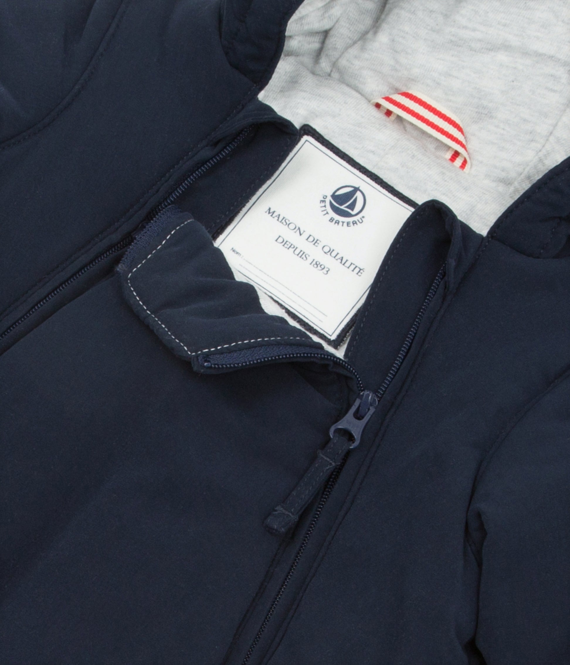 Baby Boys Navy Padded Down Babysuits