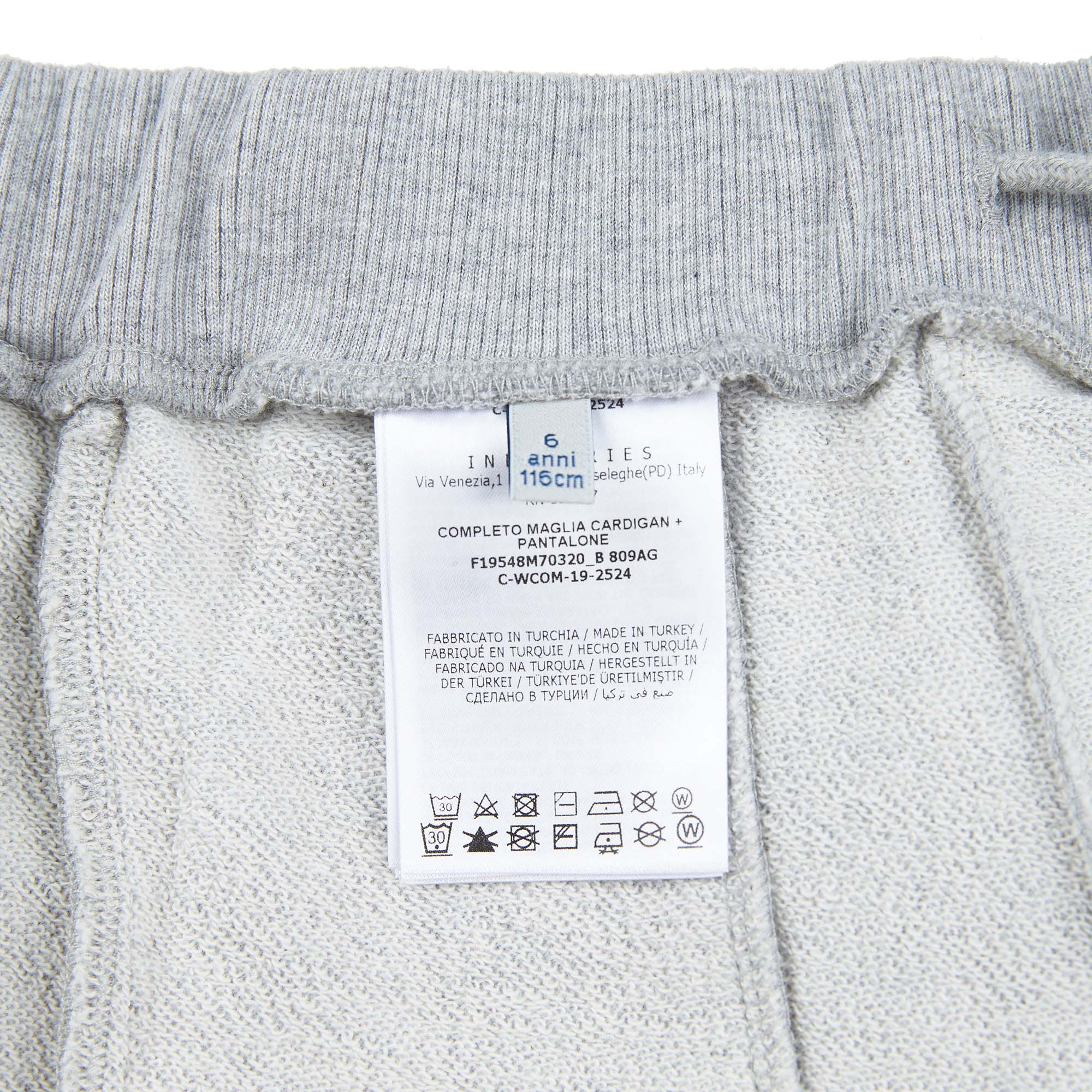 Boys Grey Cotton Set